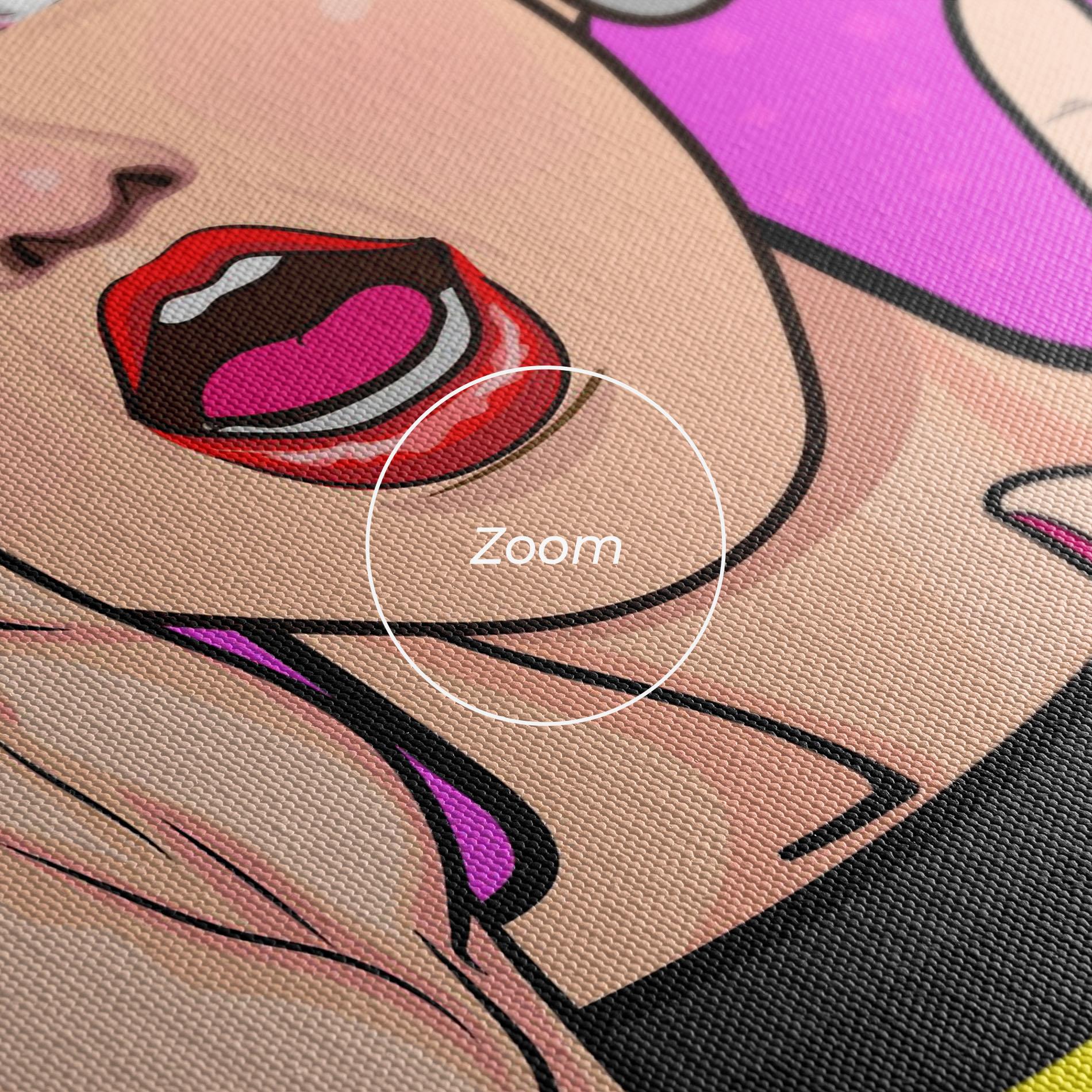 Vászonkép Surprised Pop Woman mockup 3
