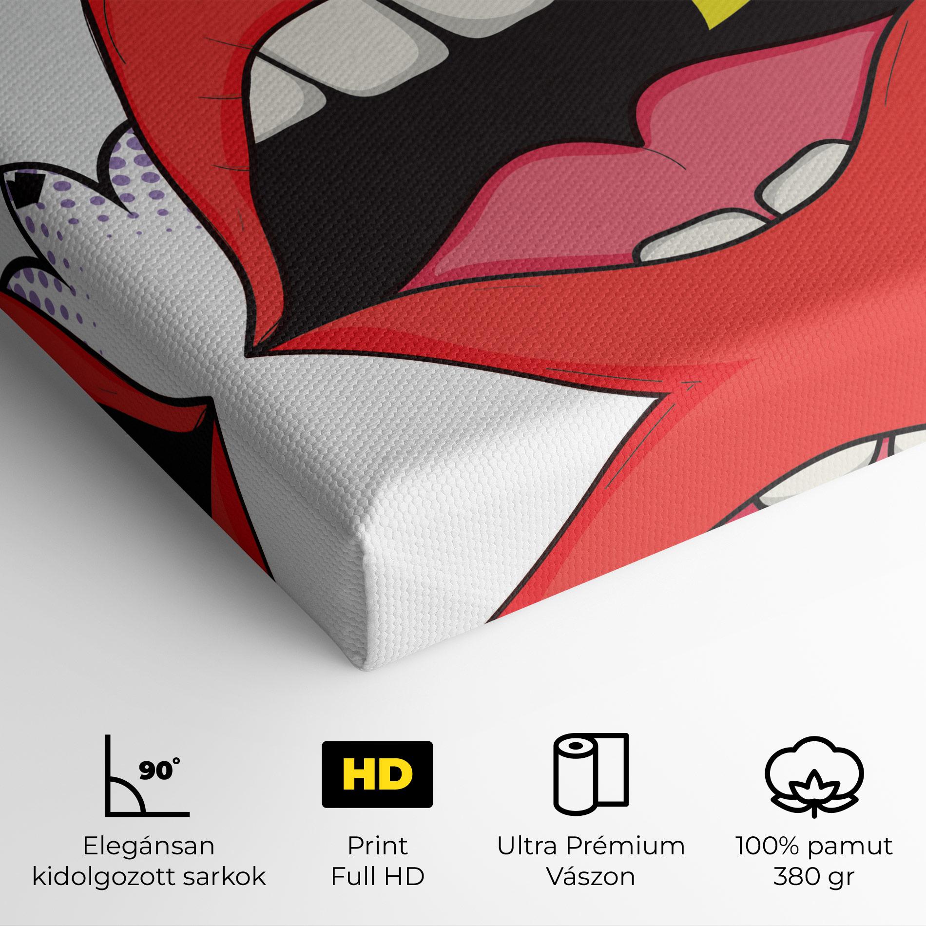 Vászonkép Boom Pop Art mockup 4
