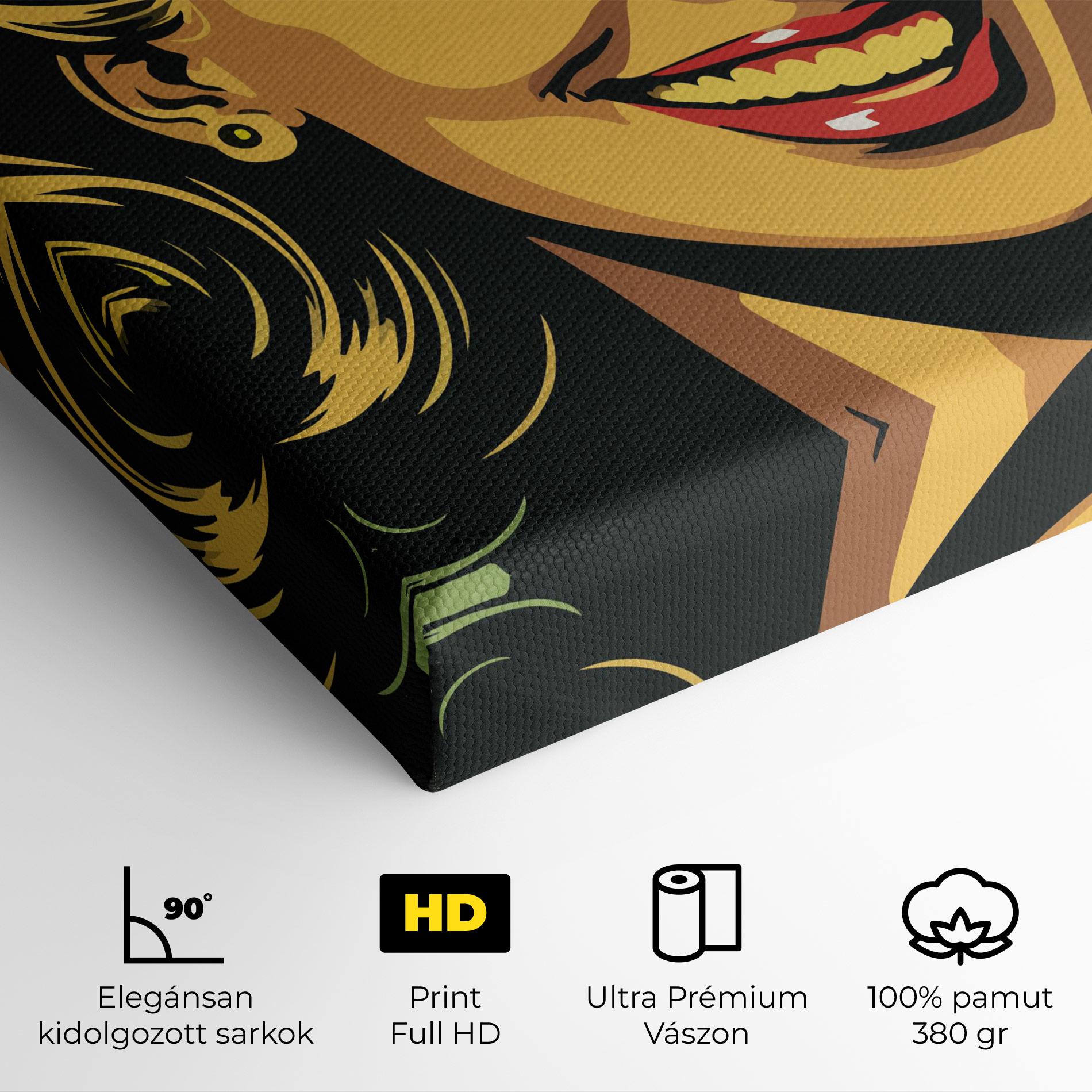 Vászonkép Green Light Pop Lady mockup 4