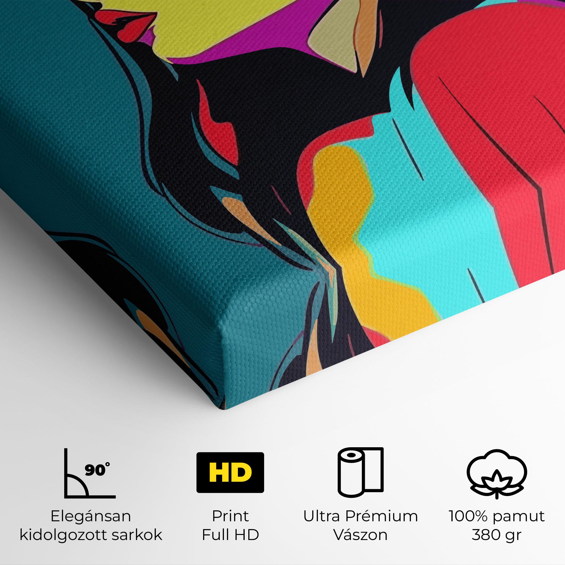 Vászonkép Pop Art Woman mockup 4