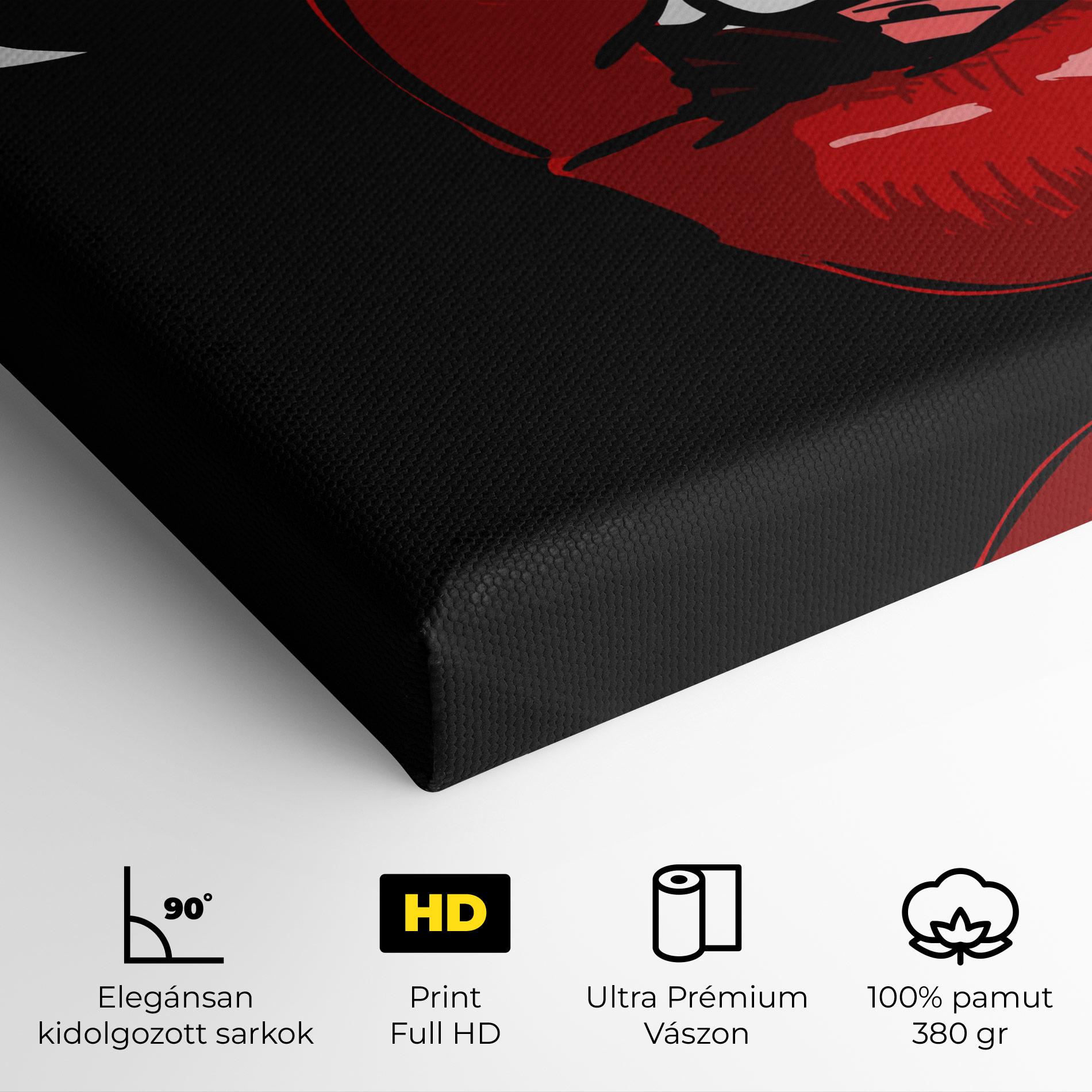 Vászonkép Pop Red Lips mockup 4