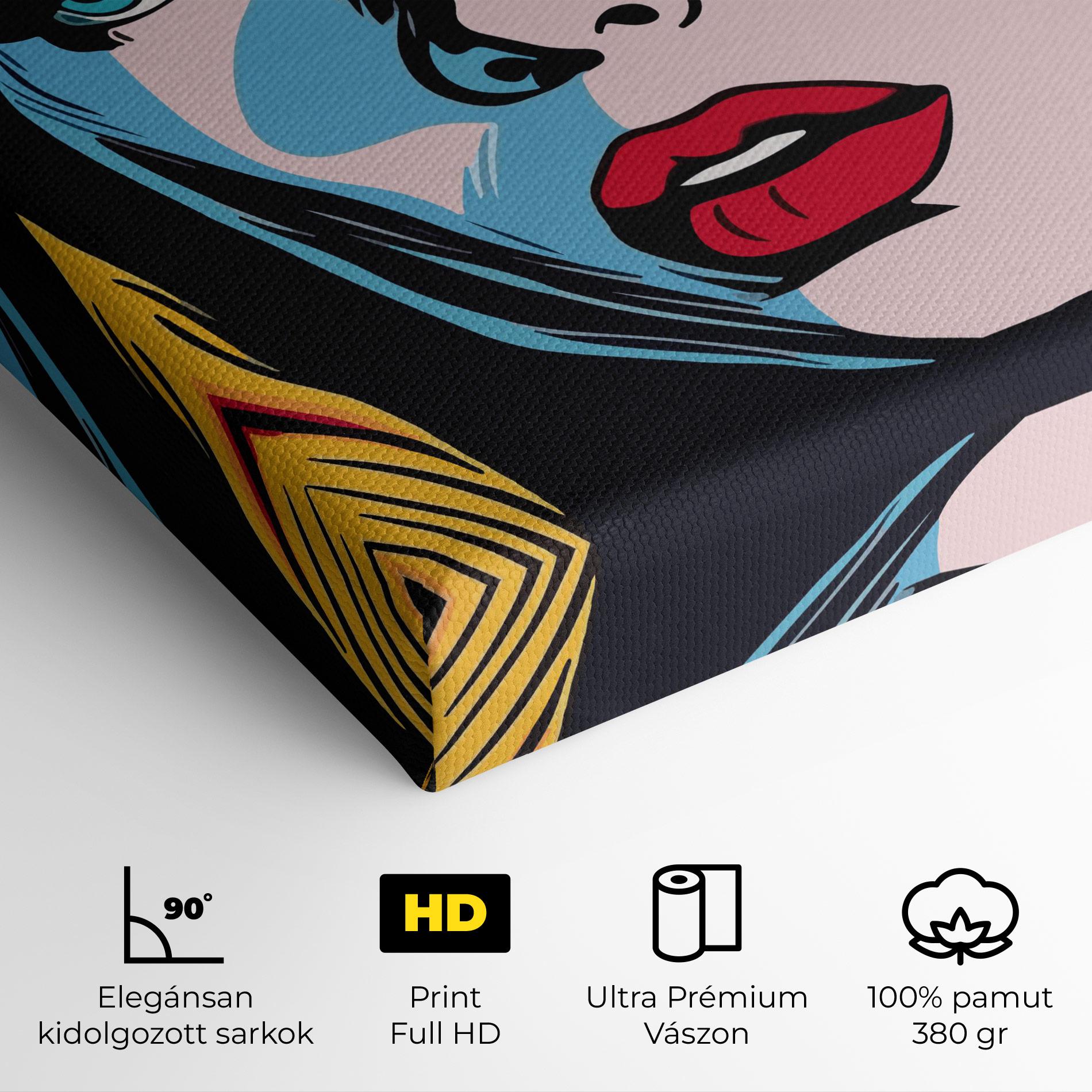 Vászonkép Pop Woman Art mockup 4