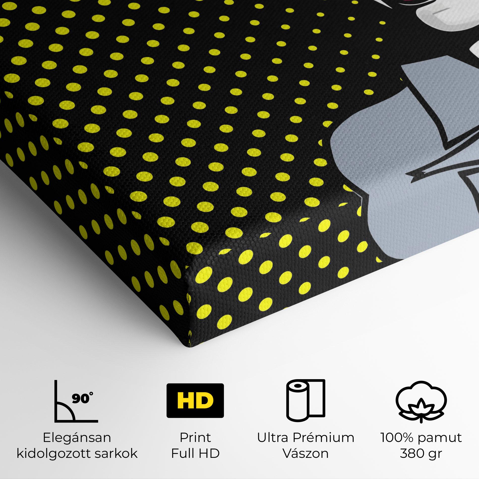 Vászonkép Screaming Pop Art mockup 4