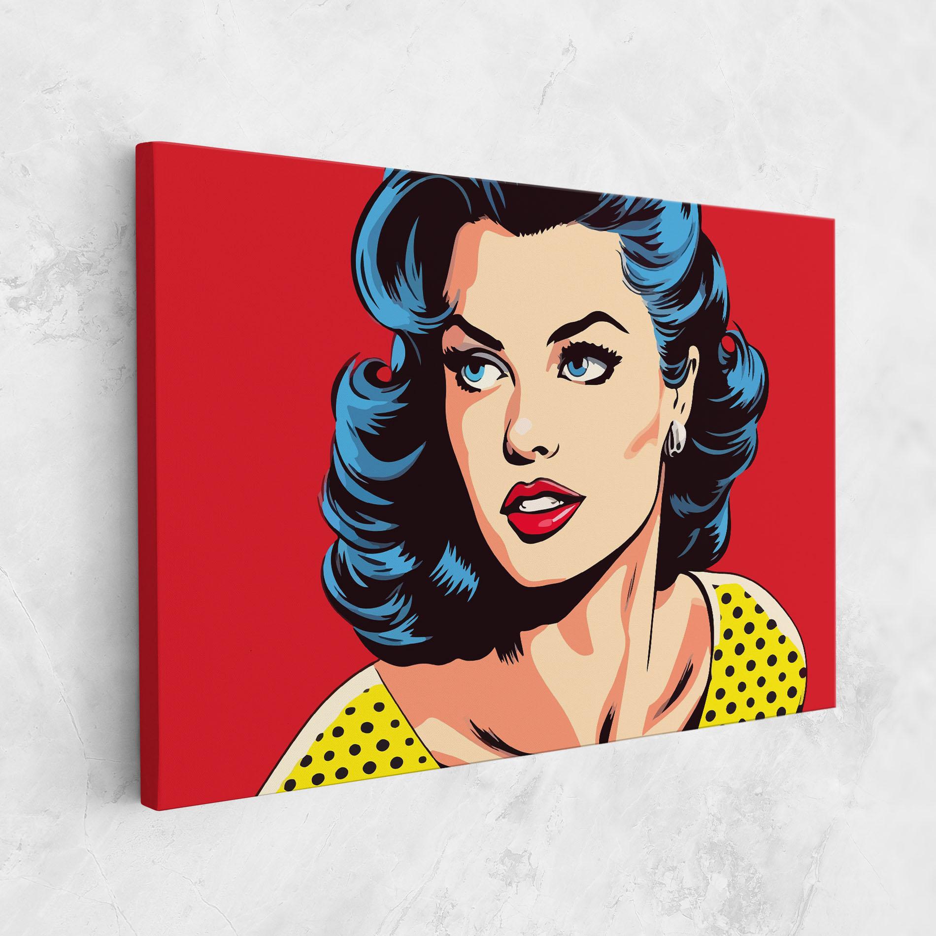 Vászonkép Blue Pop Eyes mockup 1