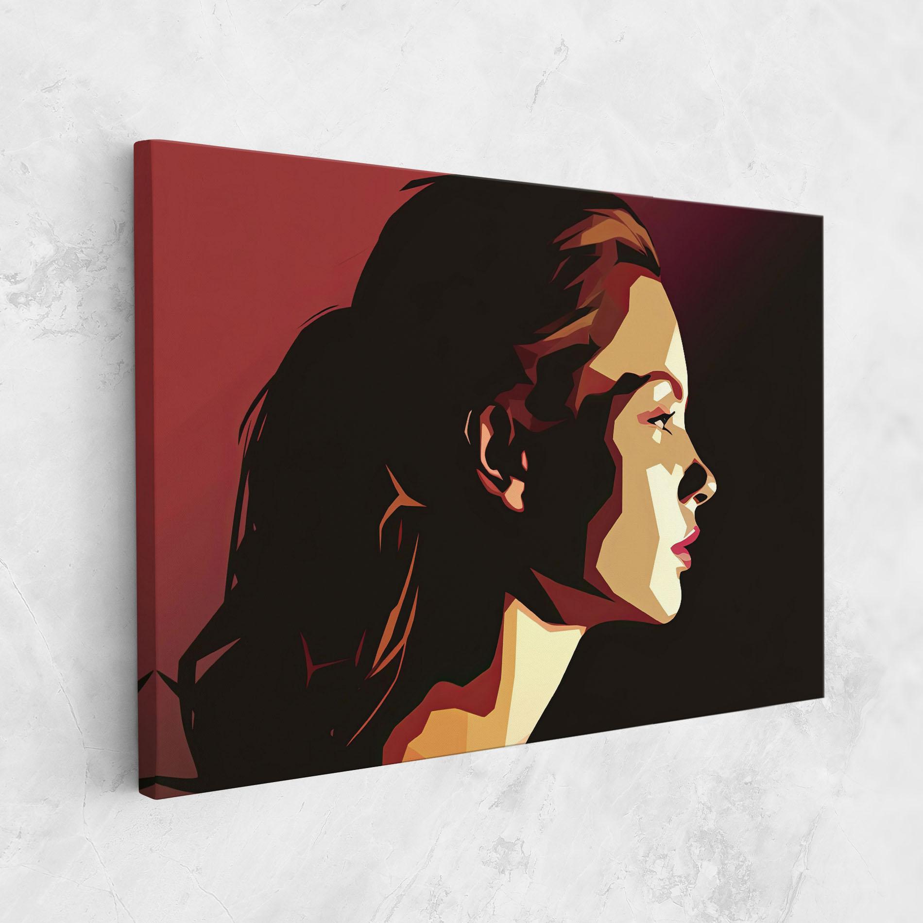 Vászonkép Cream Red Pop Art mockup 1