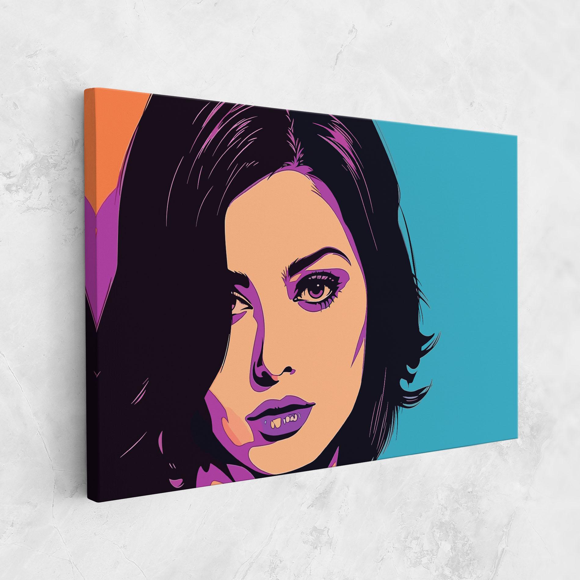 Vászonkép Pop Purple Woman mockup 1