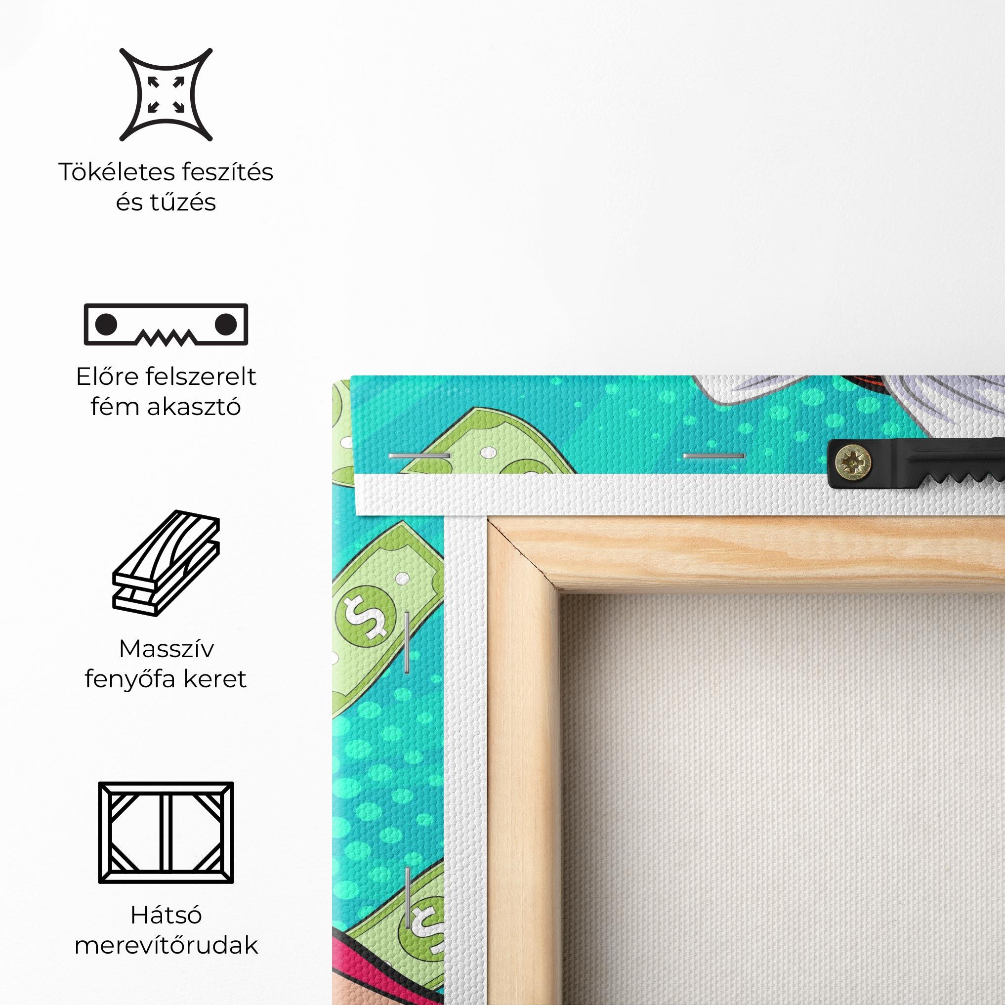 Vászonkép Money Pop Art mockup 5