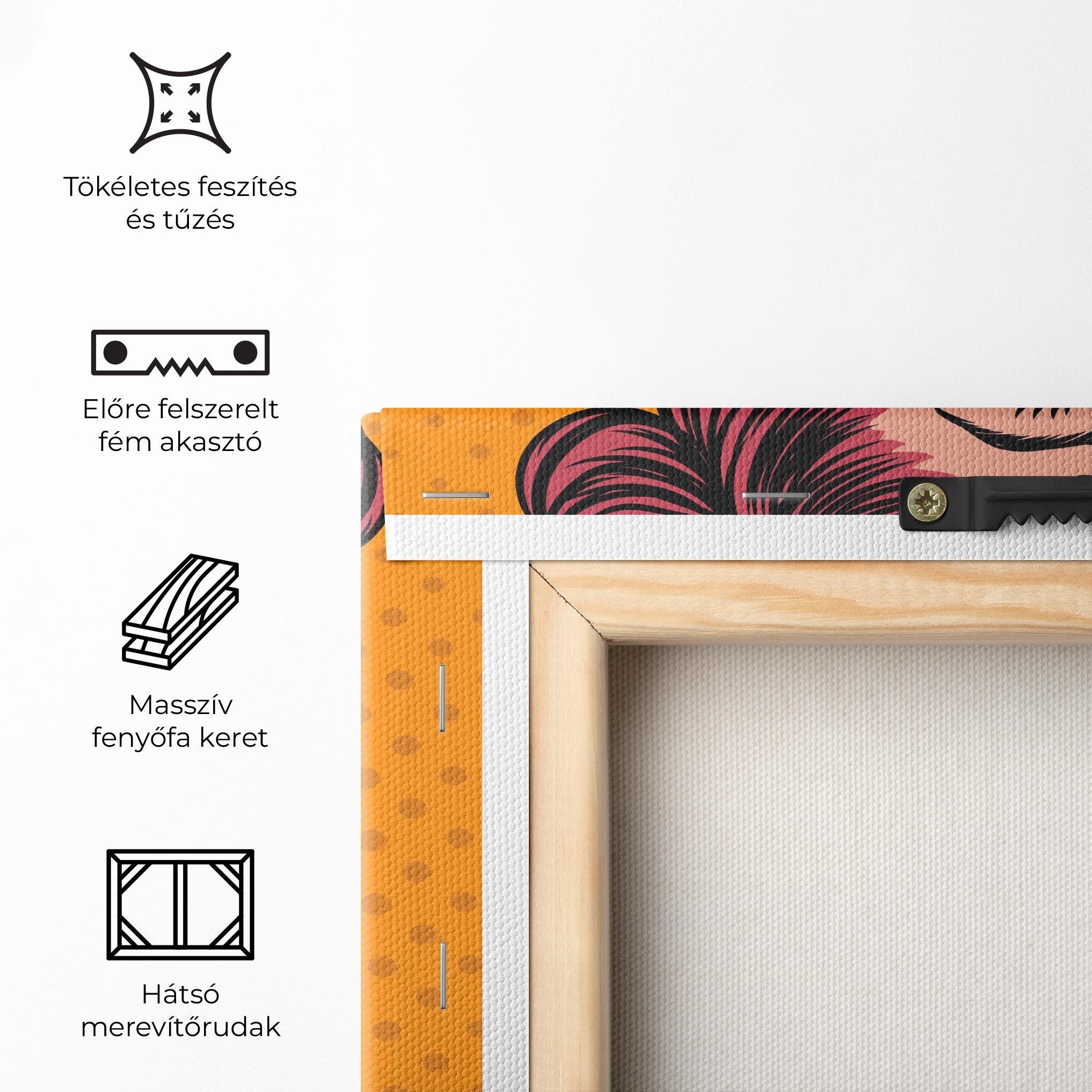 Vászonkép Pop Comic Lady mockup 5