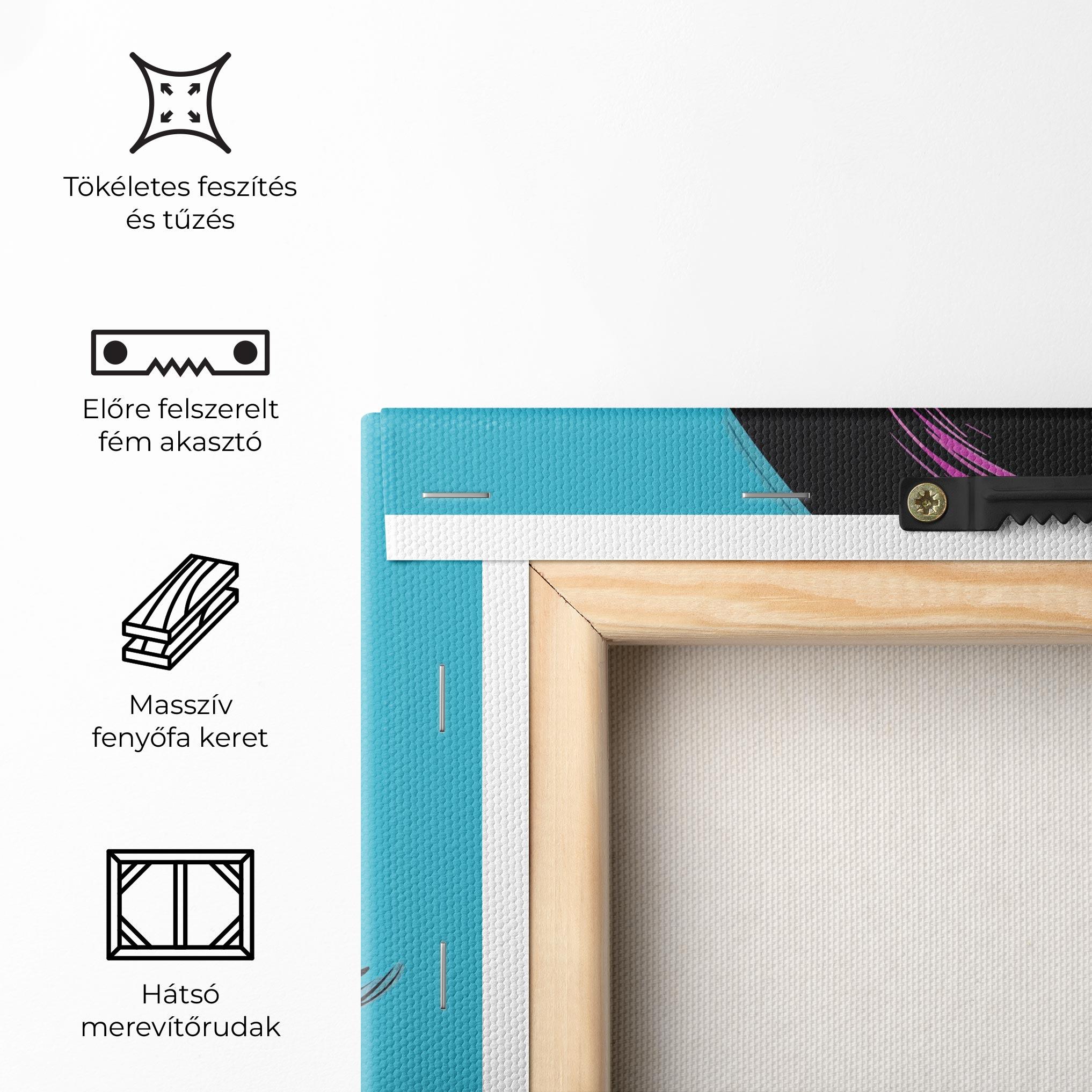 Vászonkép Pop Purple Woman mockup 5