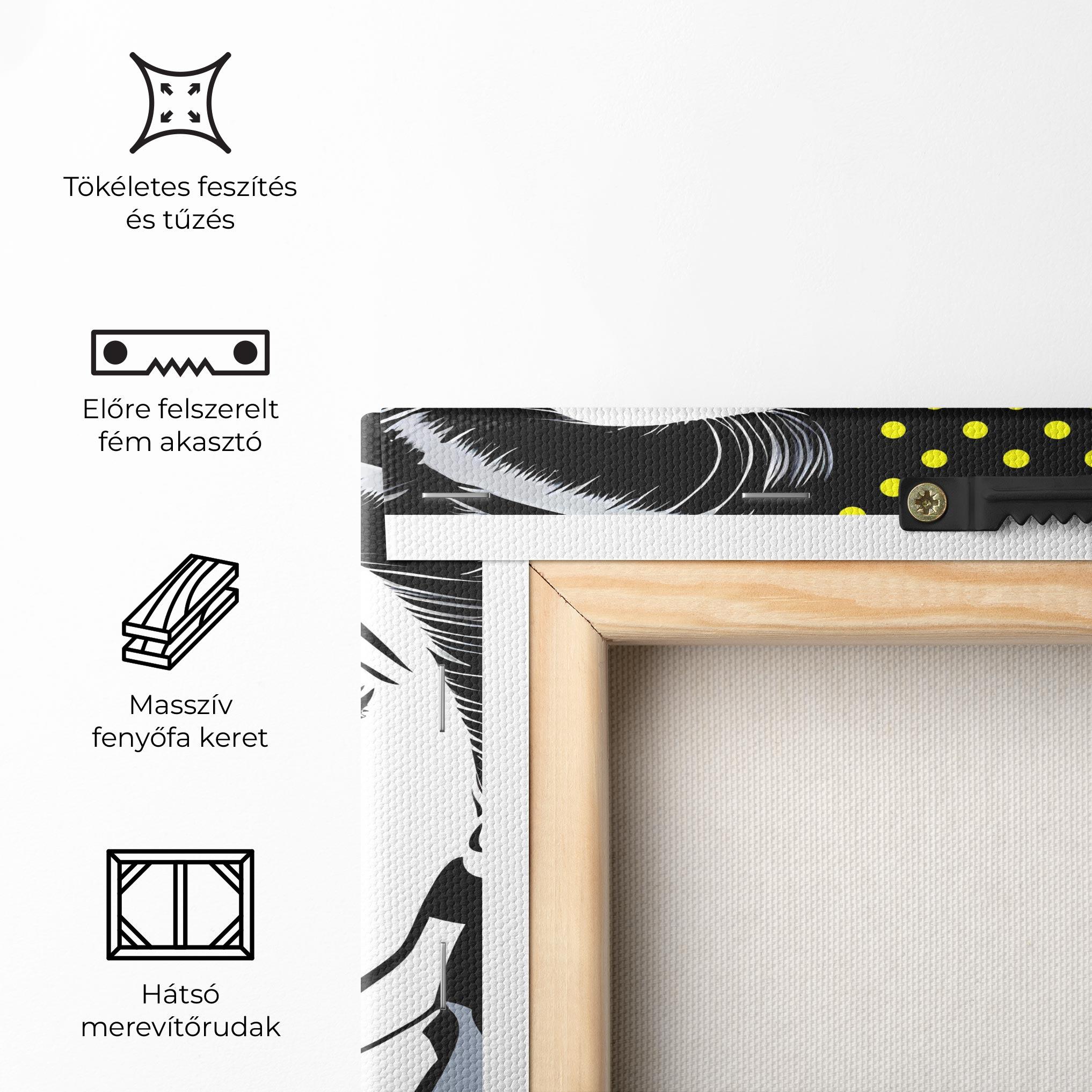 Vászonkép Screaming Pop Art mockup 5