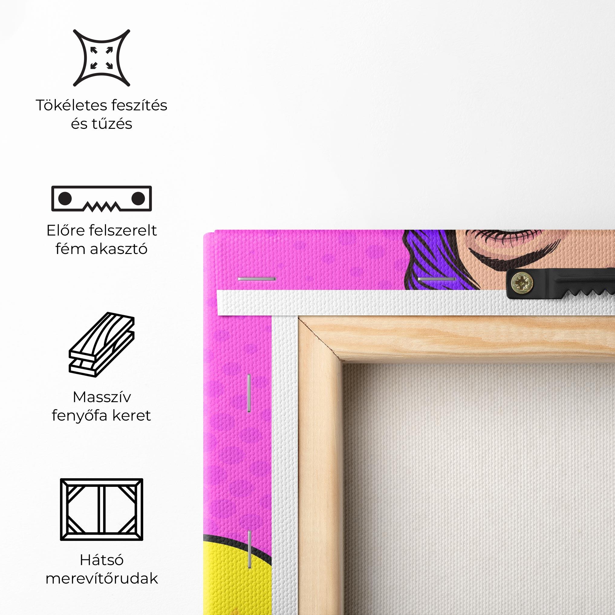 Vászonkép Surprised Pop Woman mockup 5