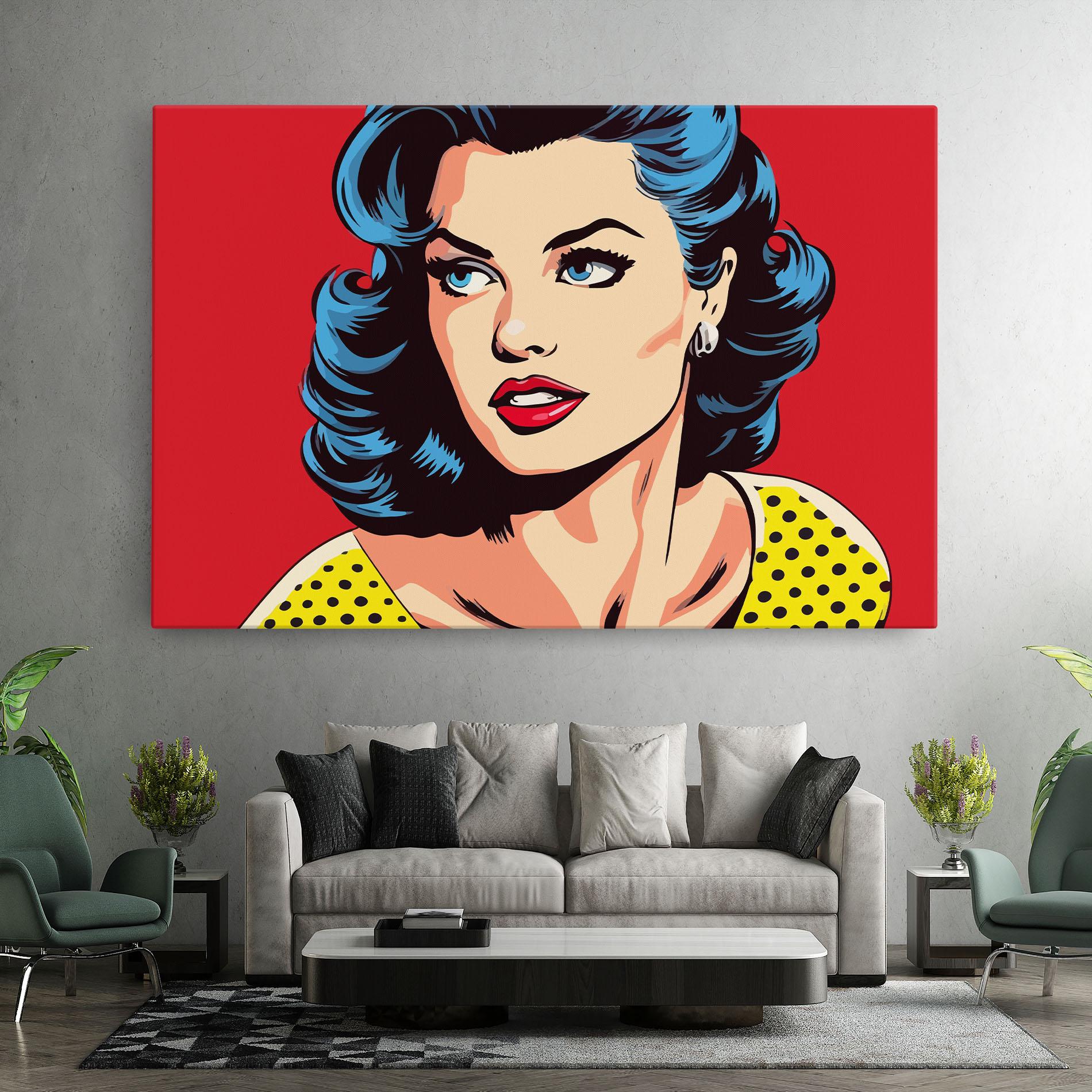 Vászonkép Blue Pop Eyes mockup 7