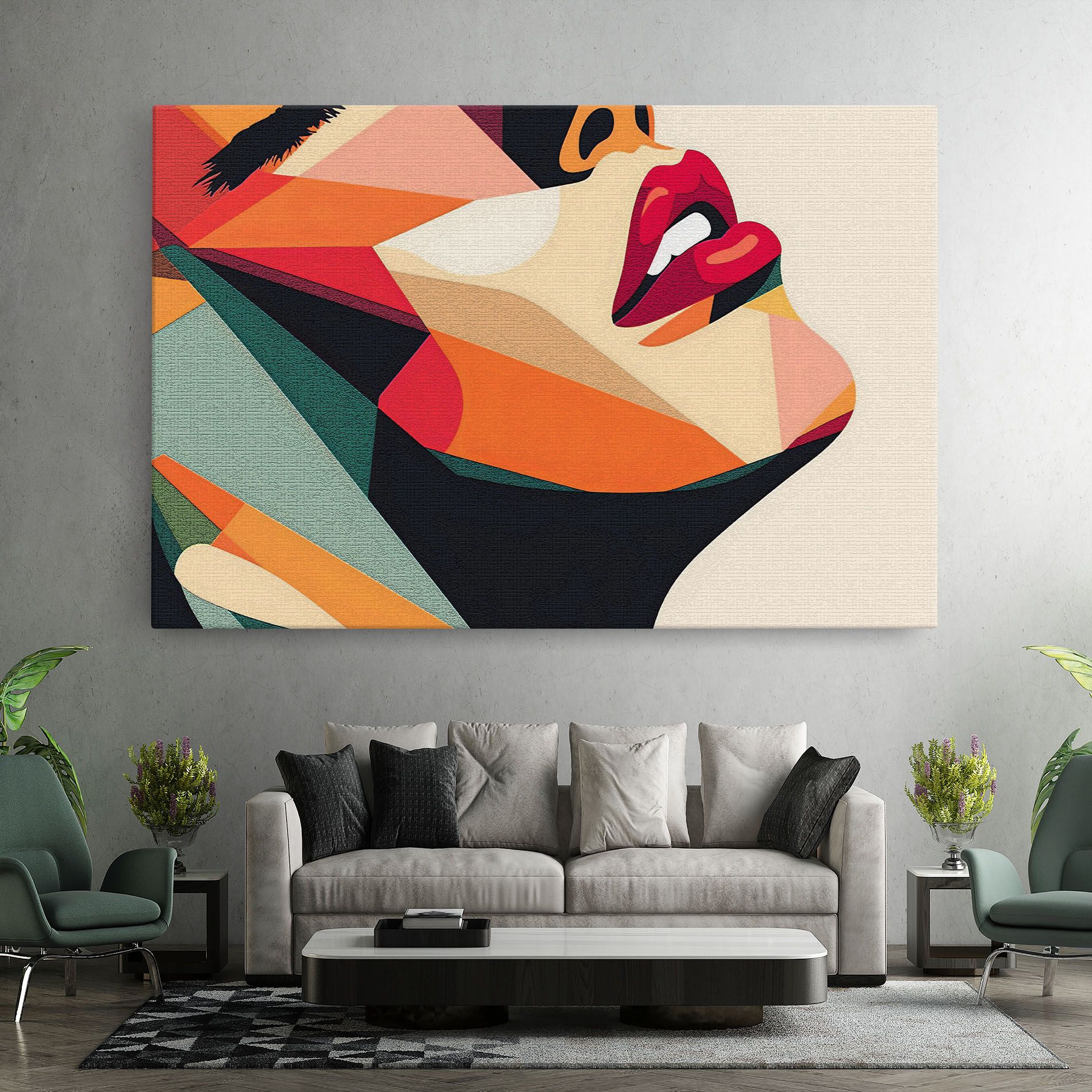Pop Art Lips mockup 7