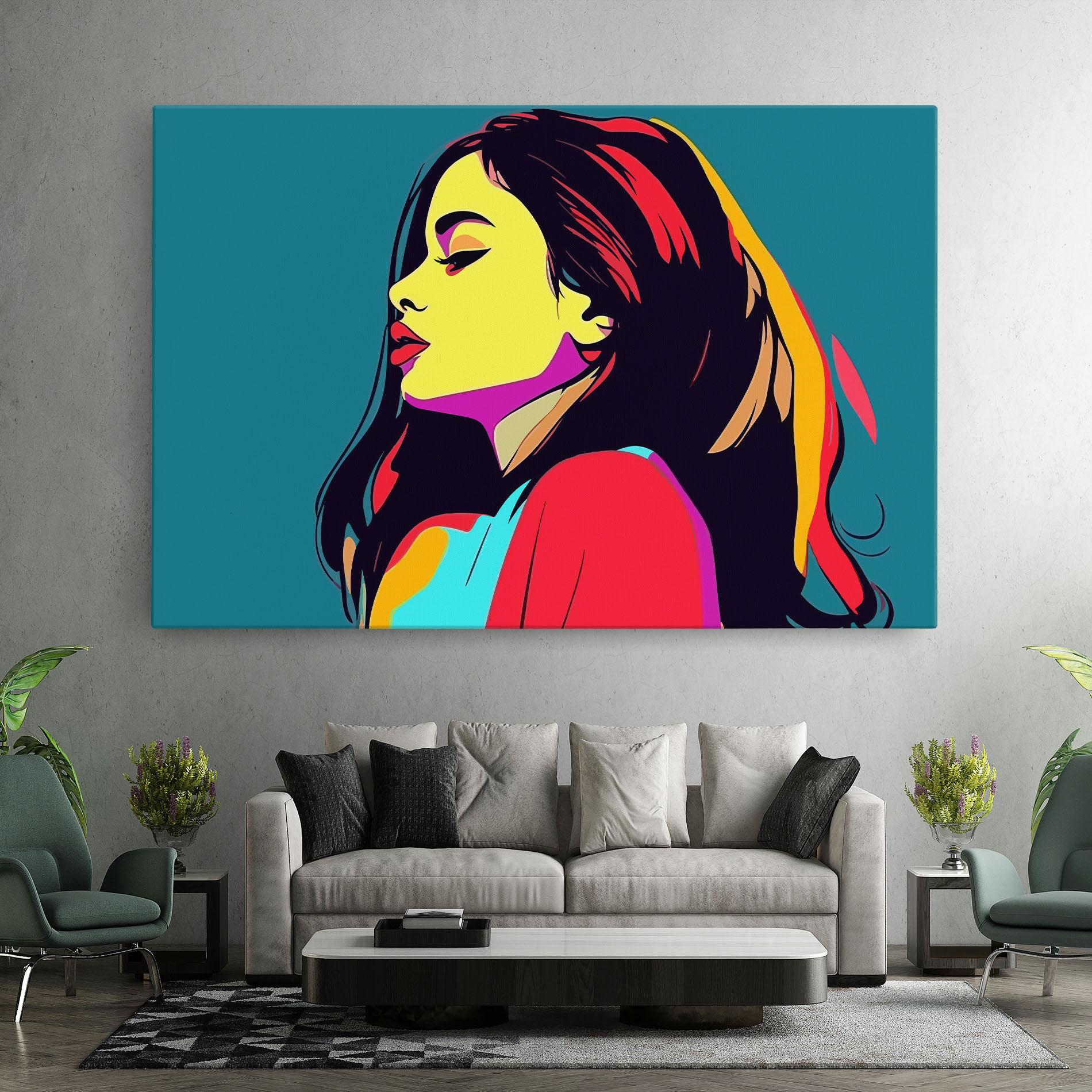 Vászonkép Pop Art Woman mockup 7