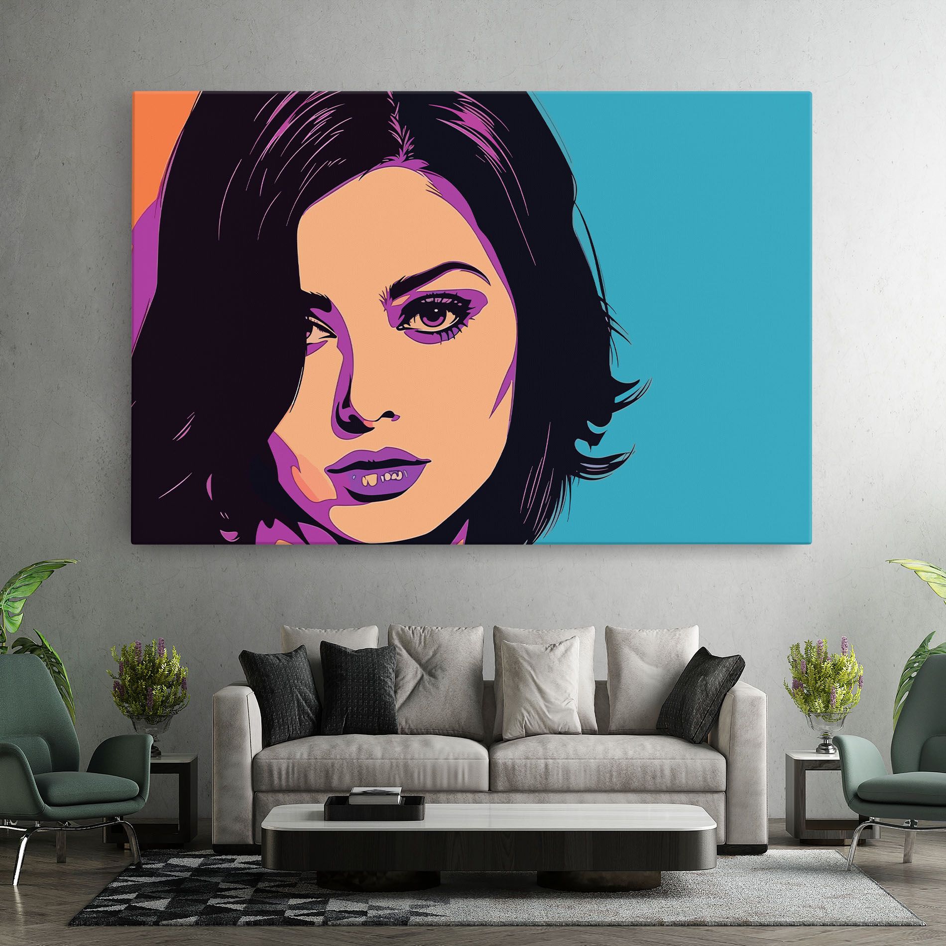 Pop Purple Woman mockup 7