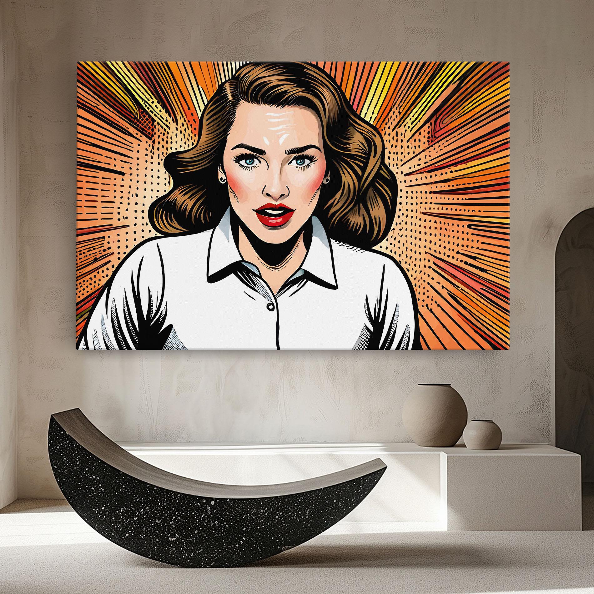 Vászonkép Blue Eye Pop Art mockup 8