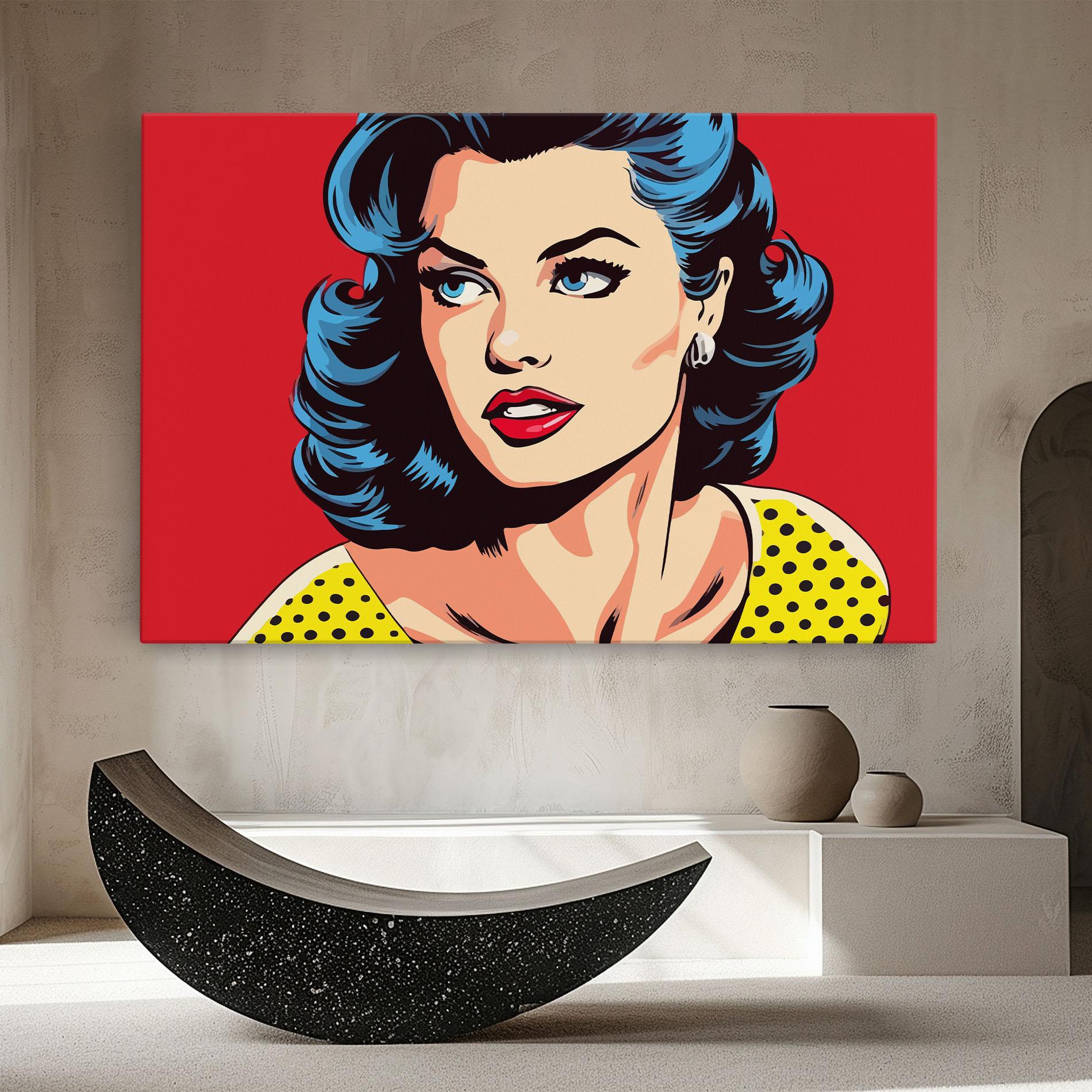 Vászonkép Blue Pop Eyes mockup 8