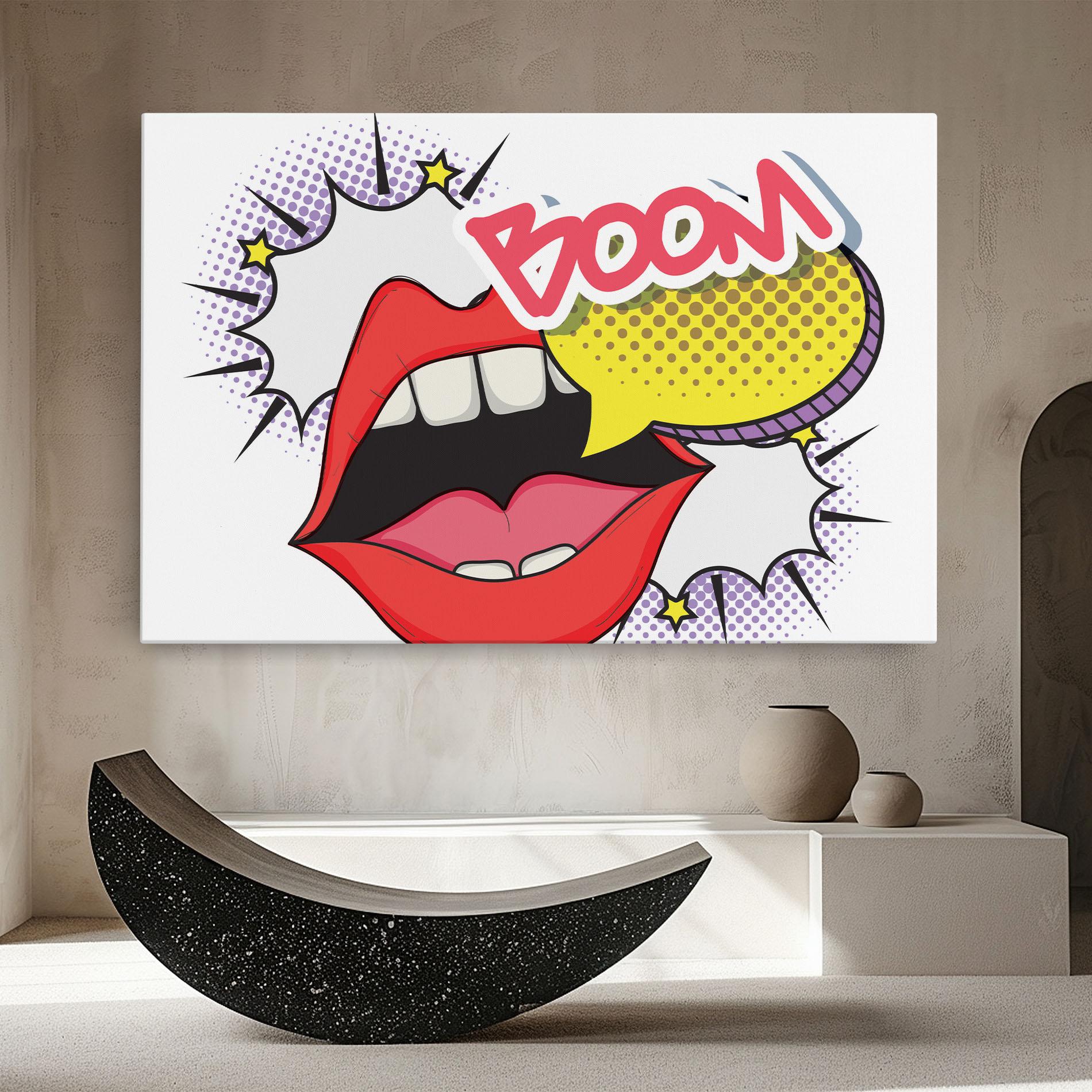 Vászonkép Boom Pop Art mockup 8