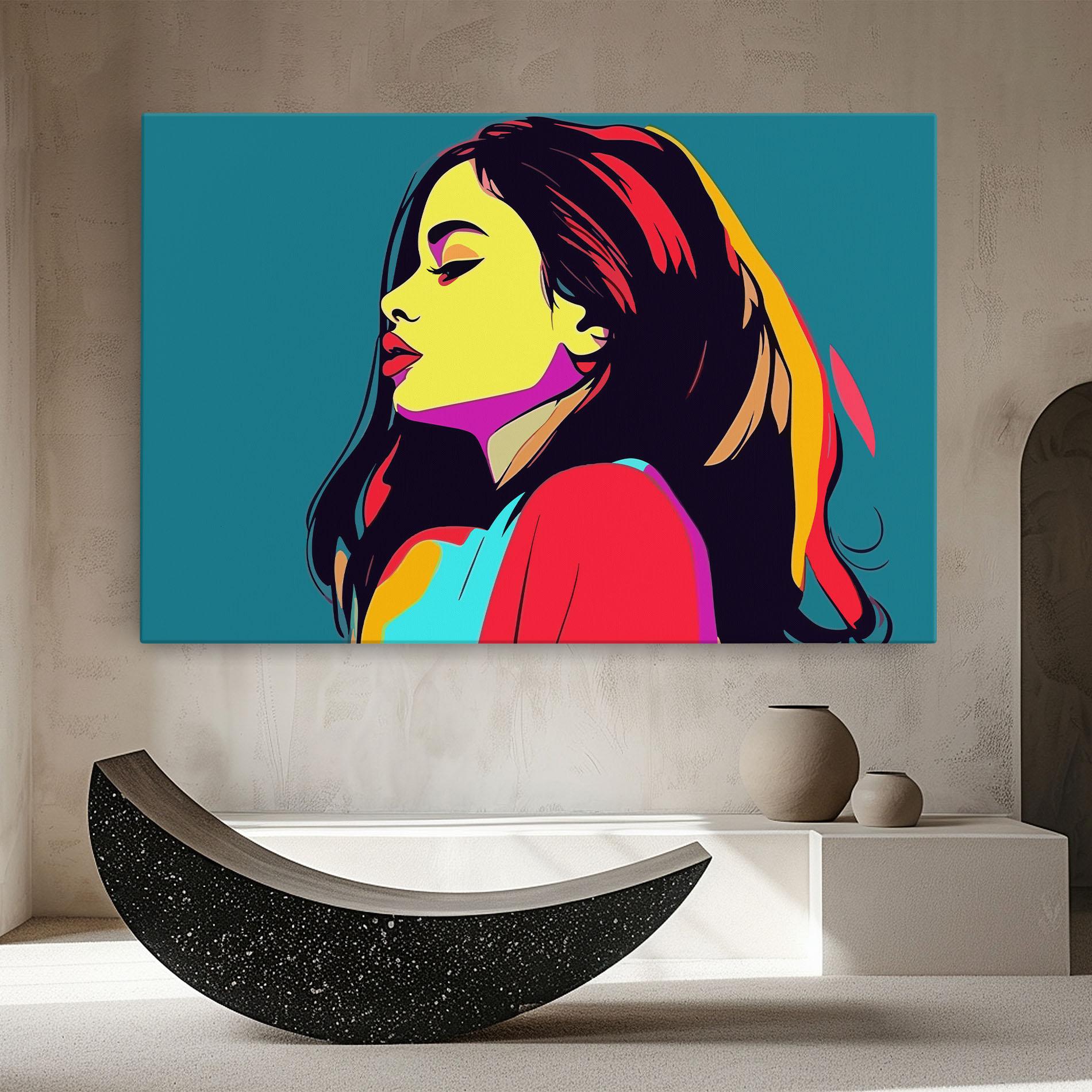Vászonkép Pop Art Woman mockup 8