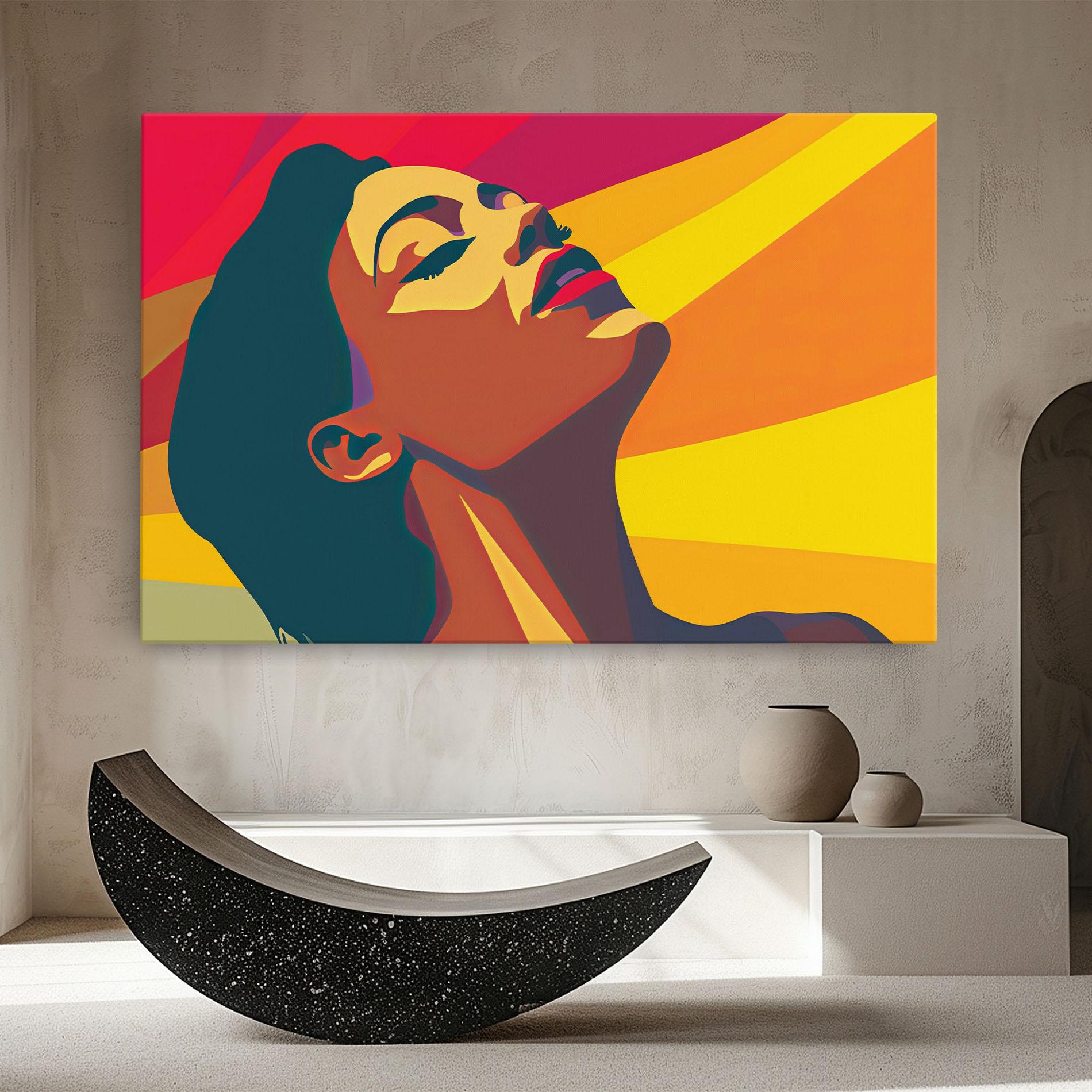 Vászonkép Pop Female Color mockup 8