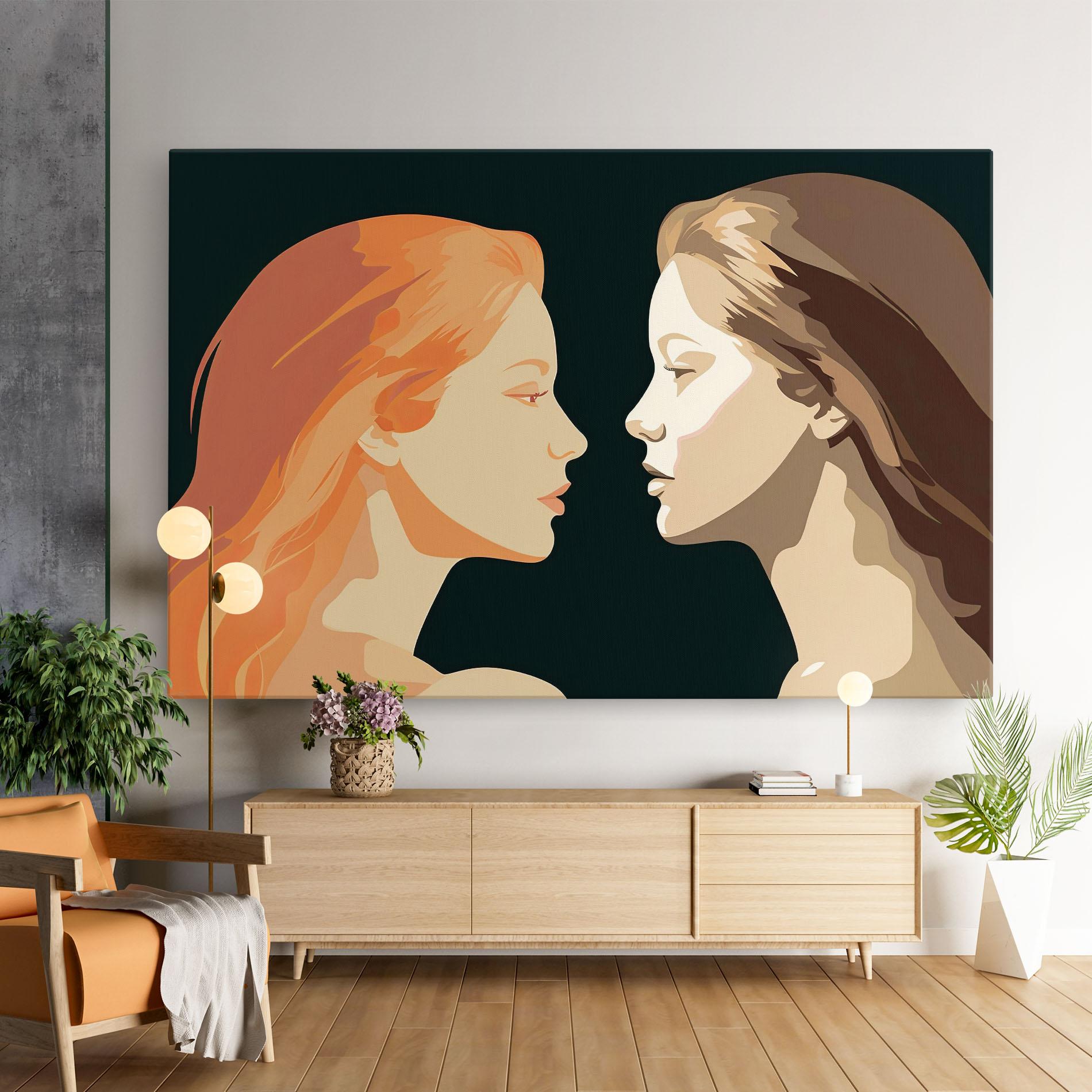 Vászonkép Orange Pop Girl mockup 9