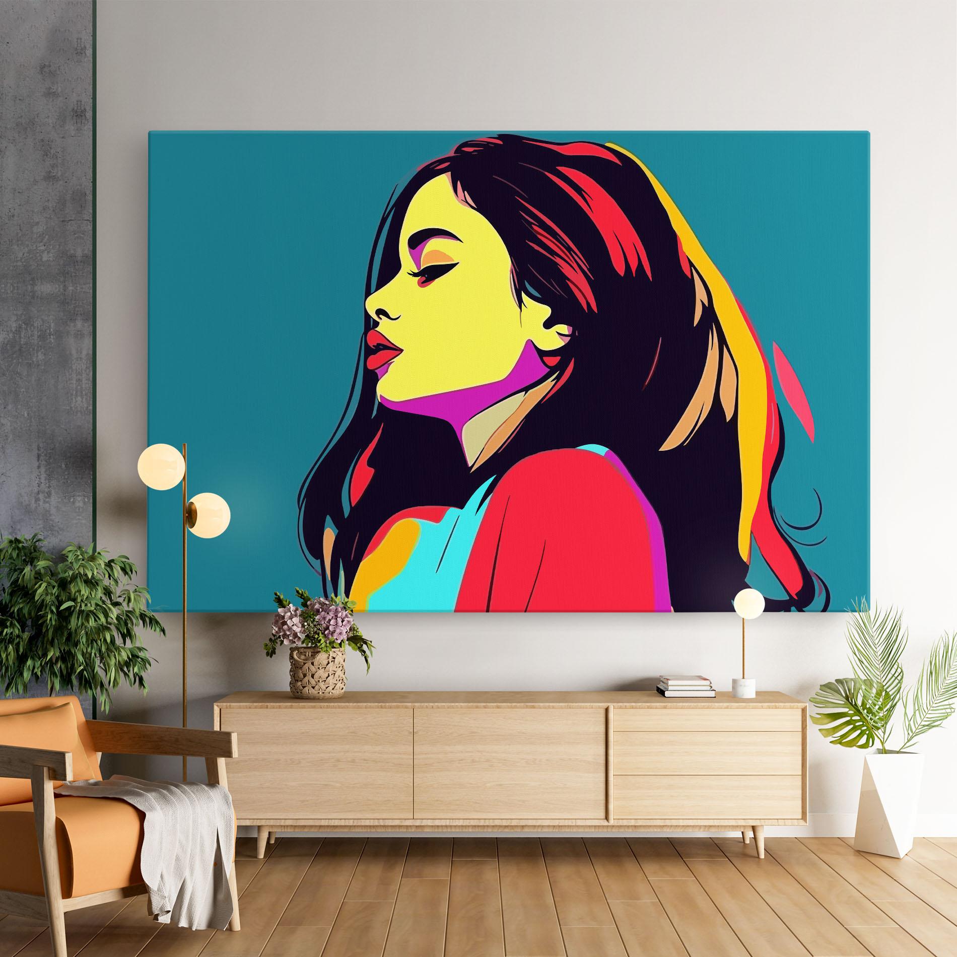 Vászonkép Pop Art Woman mockup 9