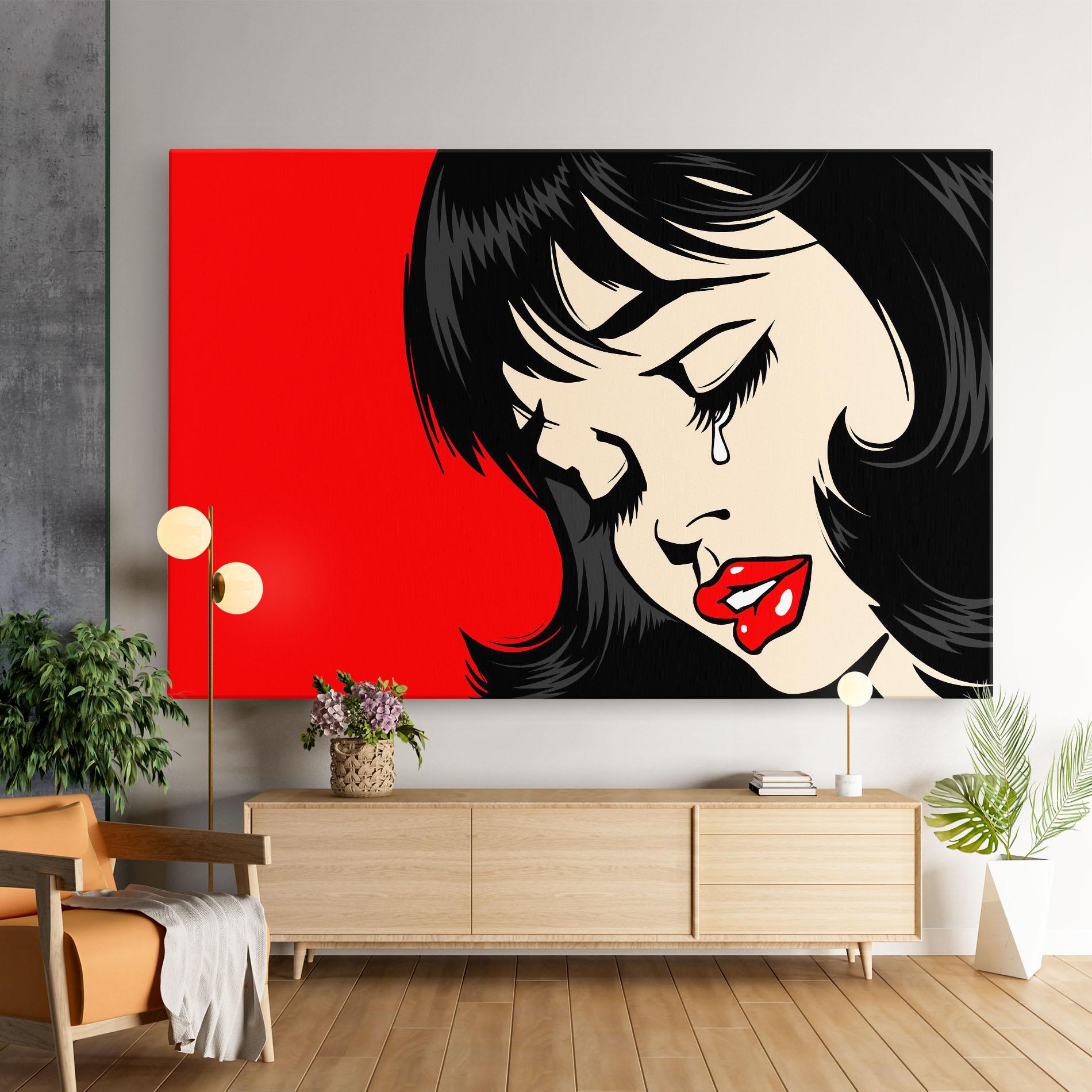 Vászonkép Pop Crying mockup 9