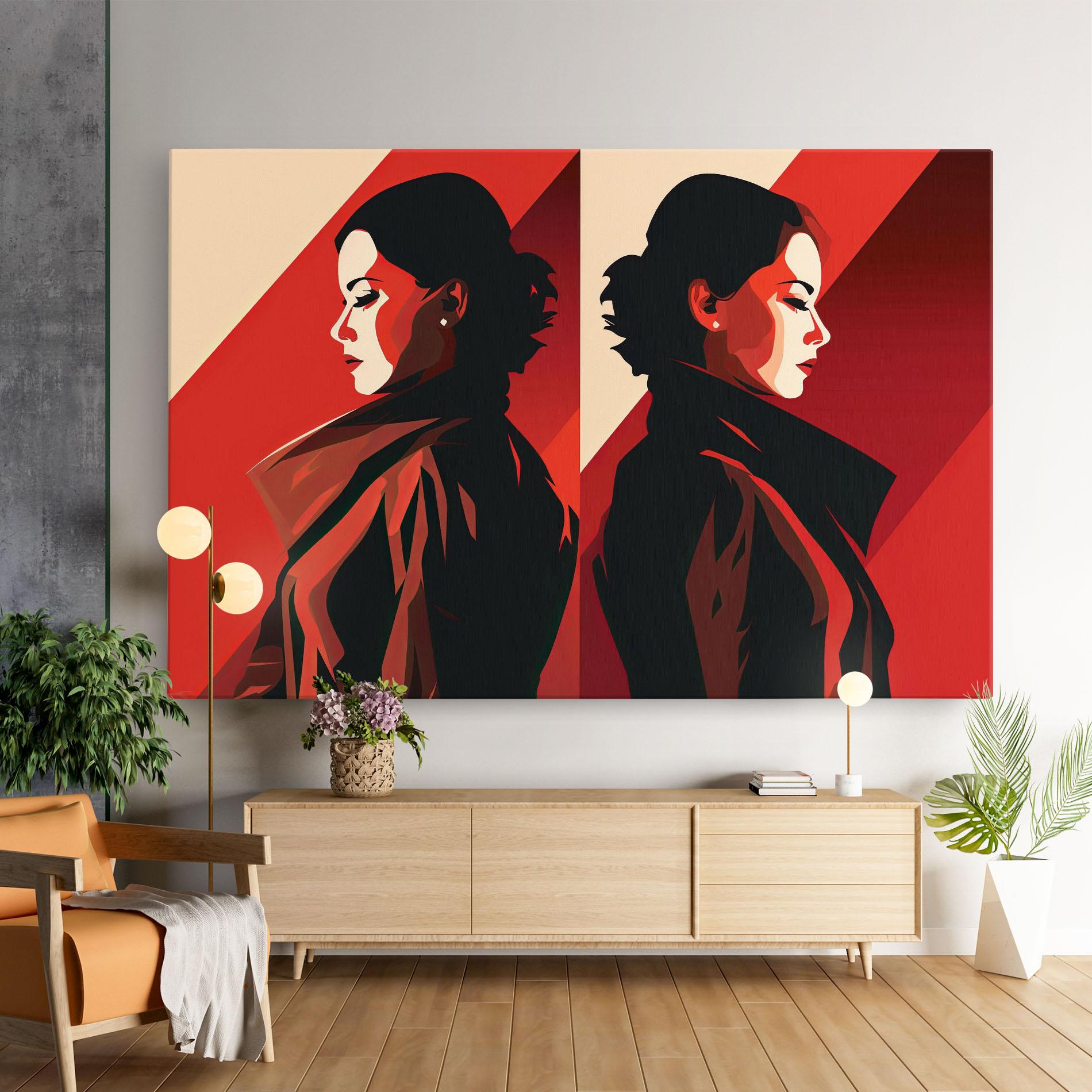 Vászonkép Pop Outfit Lady mockup 9