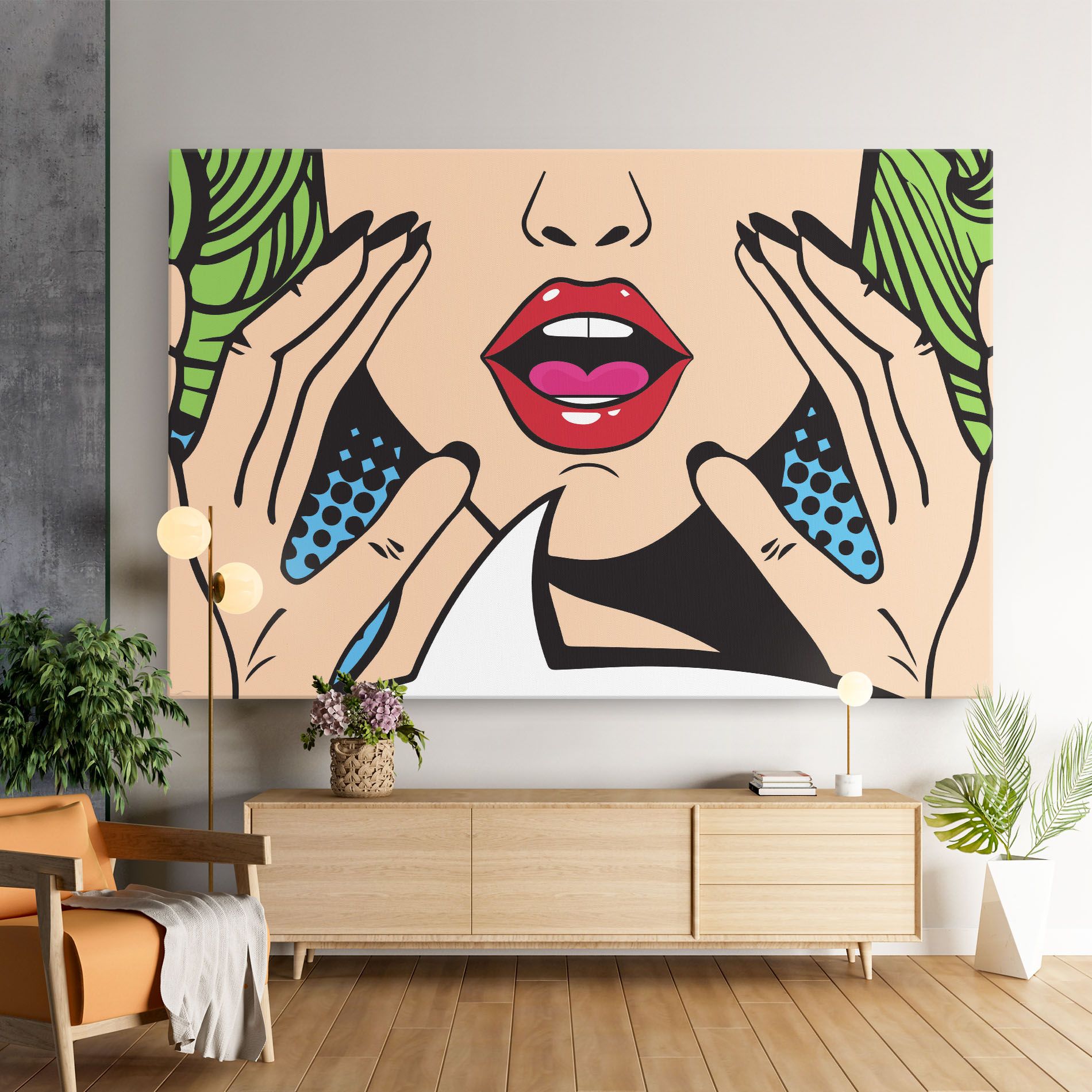 Speaking Pop Art mockup 9