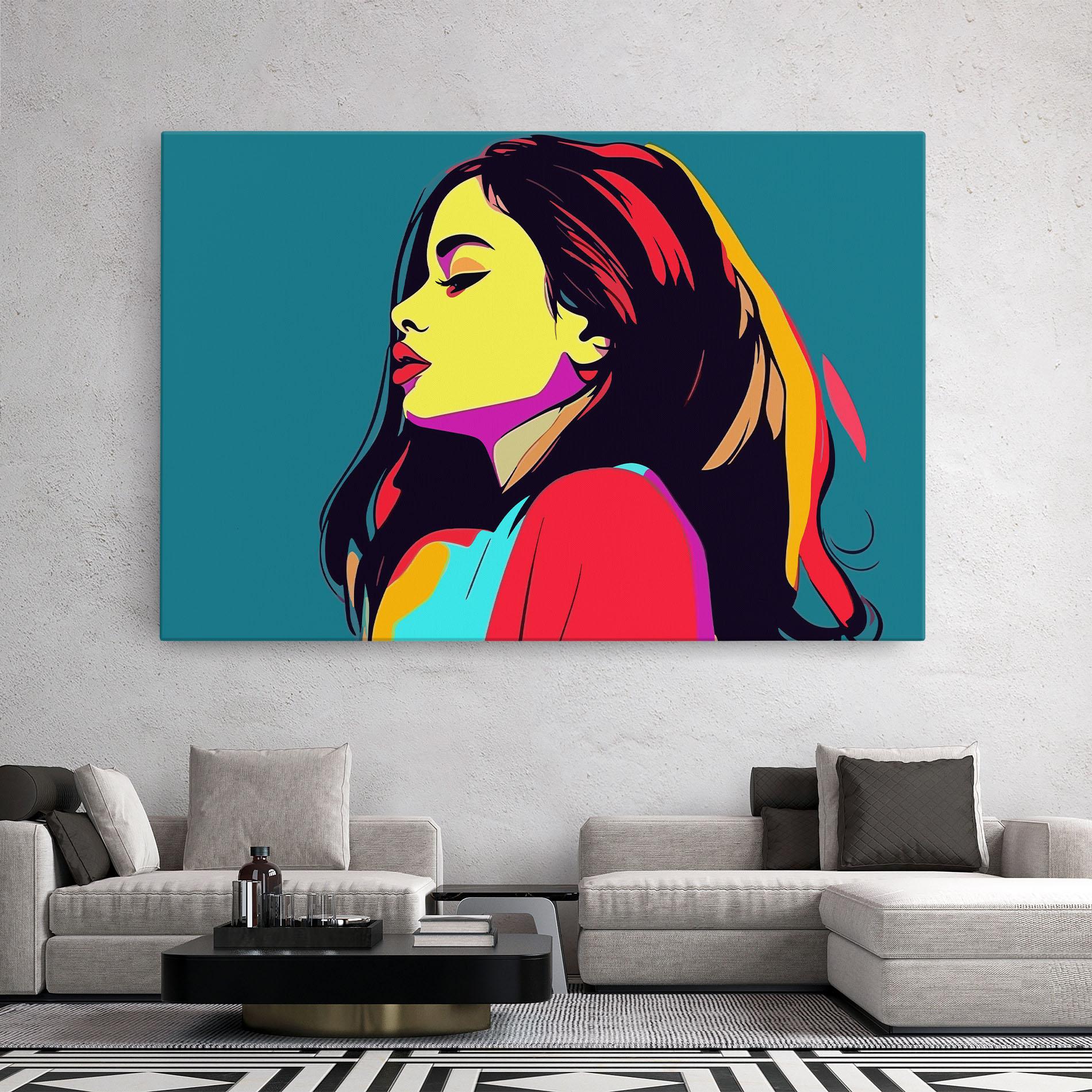 Vászonkép Pop Art Woman mockup 2