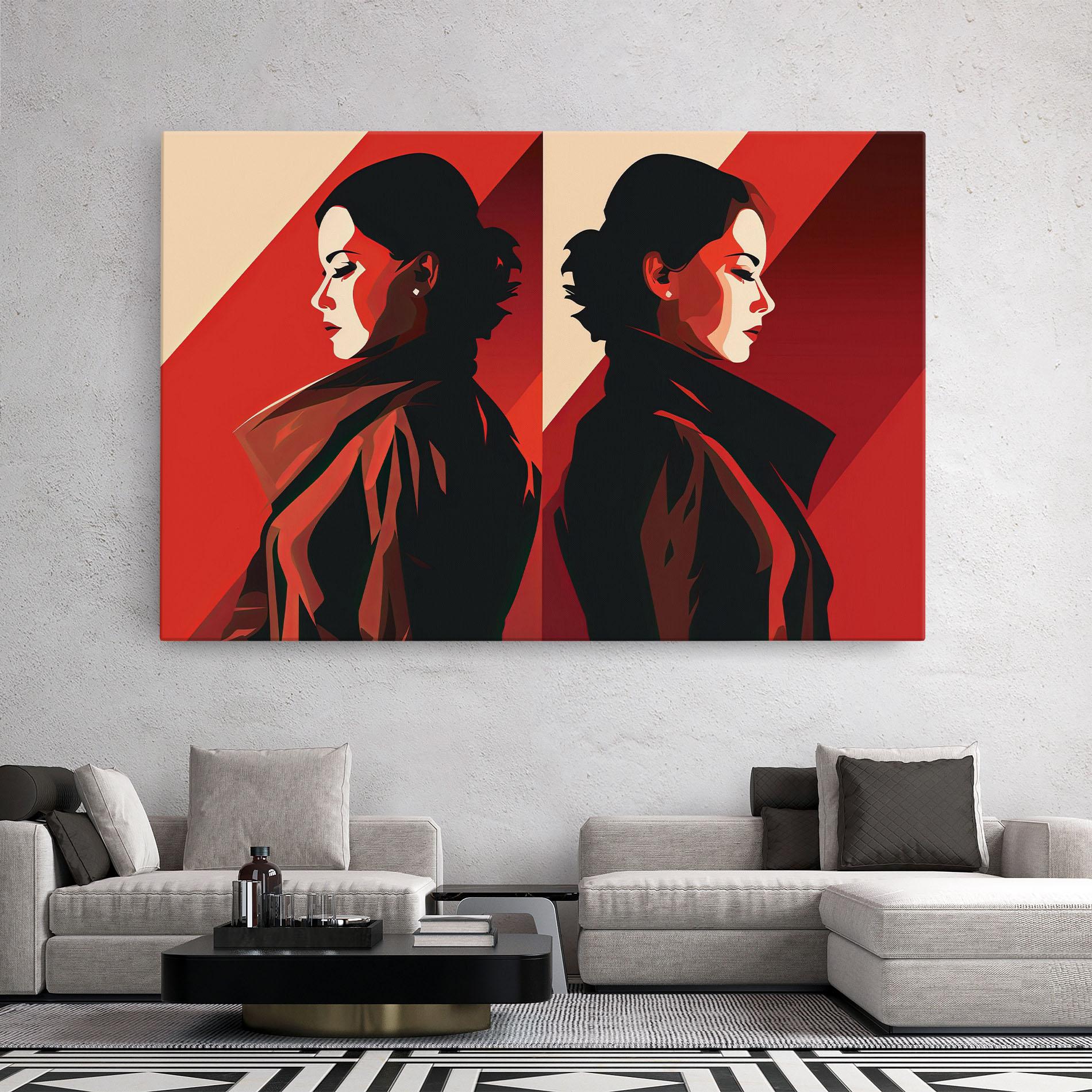 Vászonkép Pop Outfit Lady mockup 2