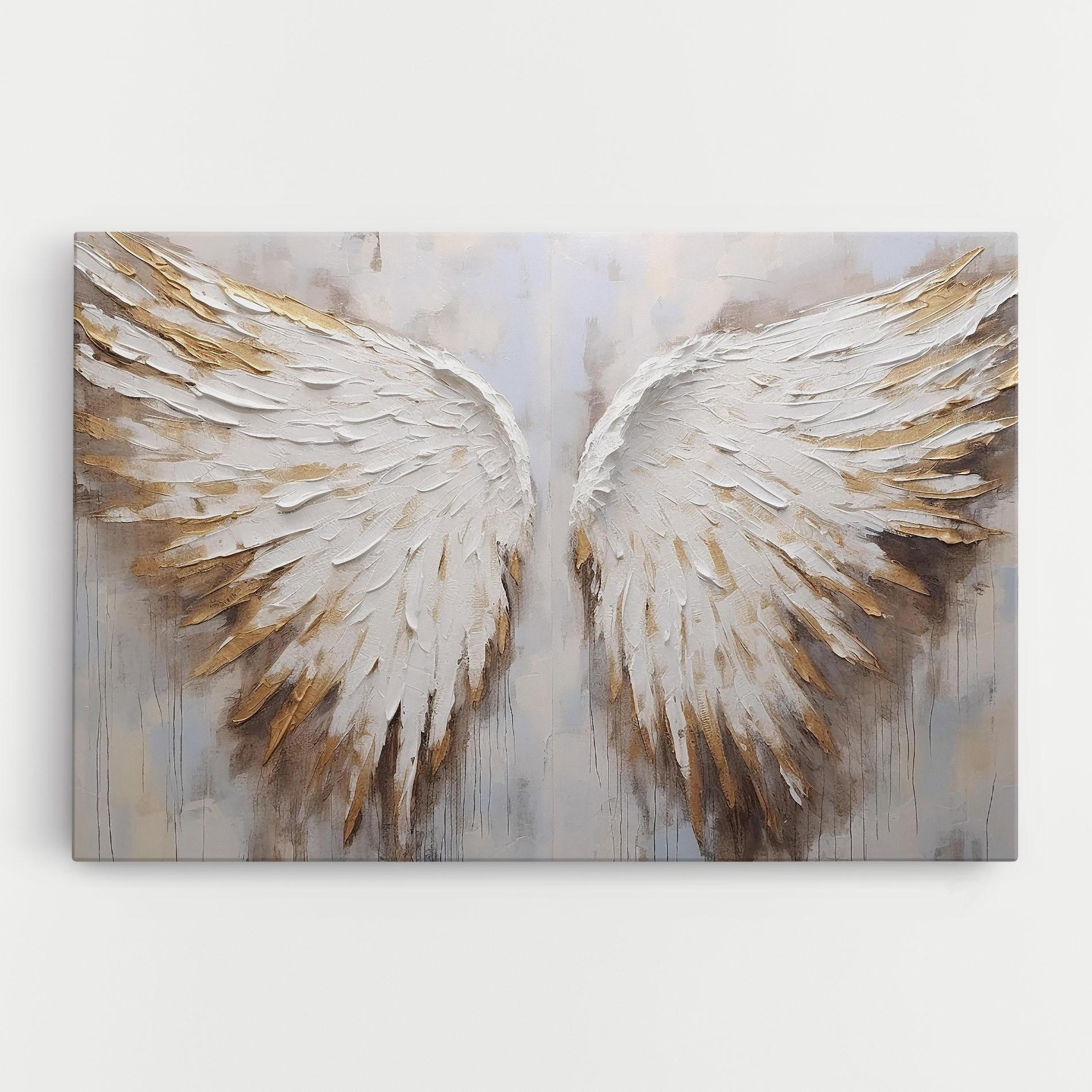 Vászonkép White Angel Wings mockup 0