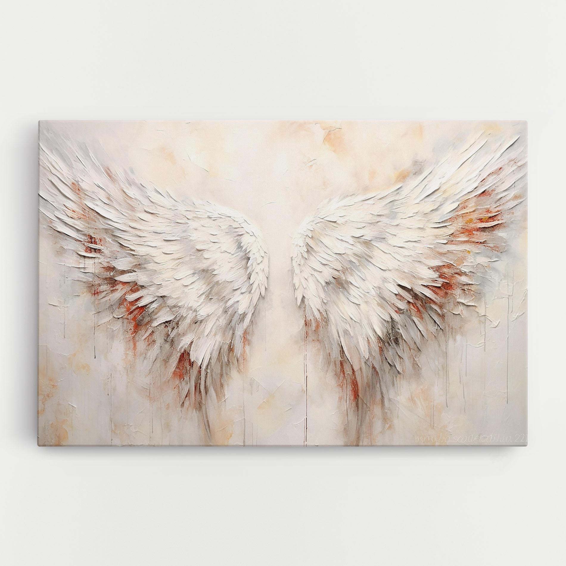 Vászonkép White Bloody Wings mockup 0