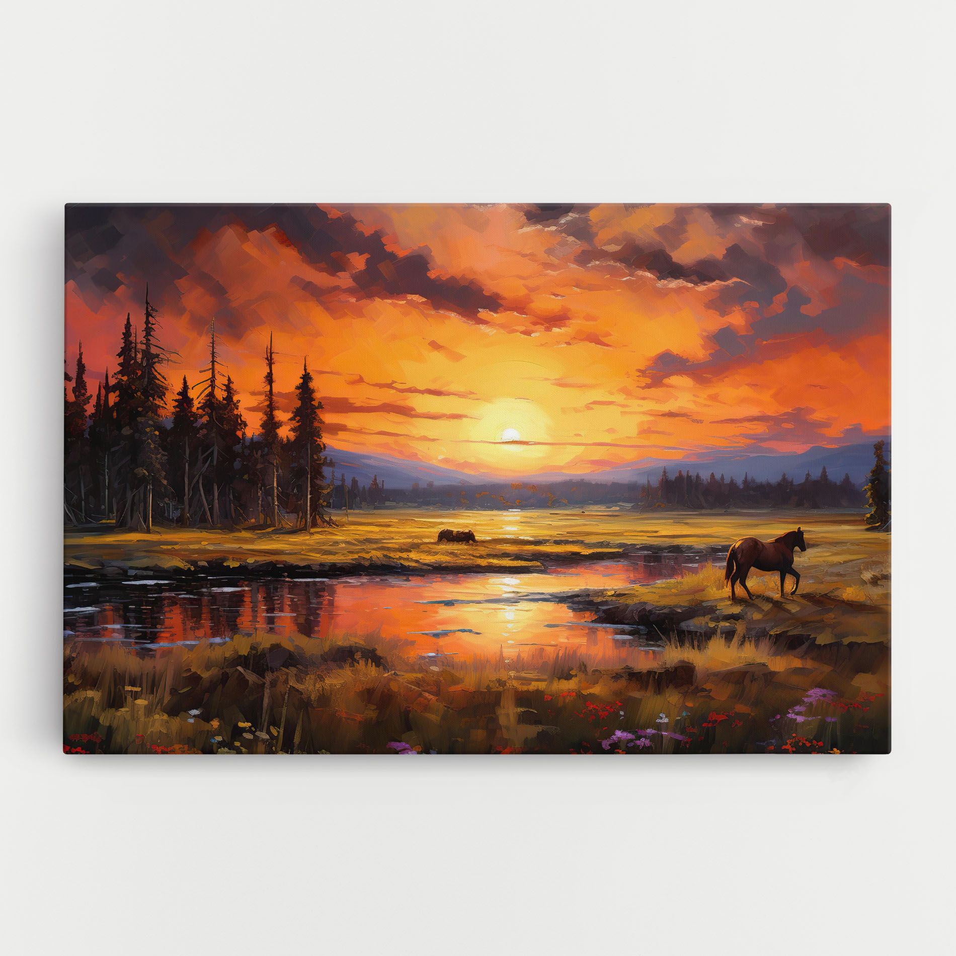 Wild Horses Painting mockup 0