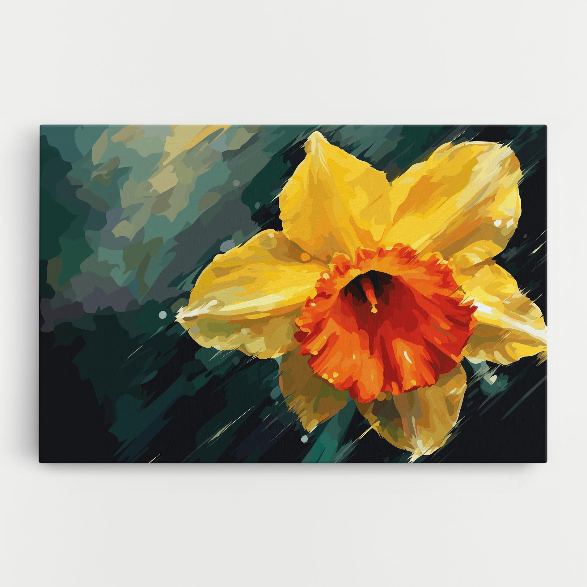 Vászonkép Yellow Flower Art mockup 0