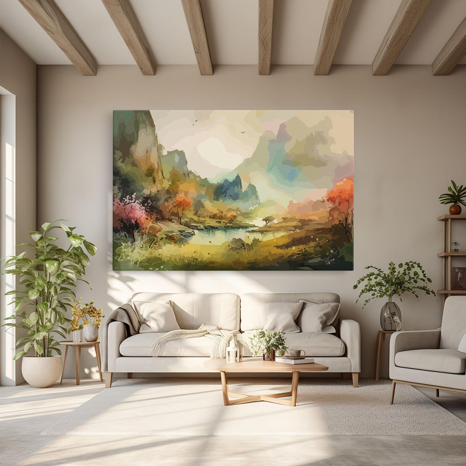 Vászonkép Nature Painting mockup 6