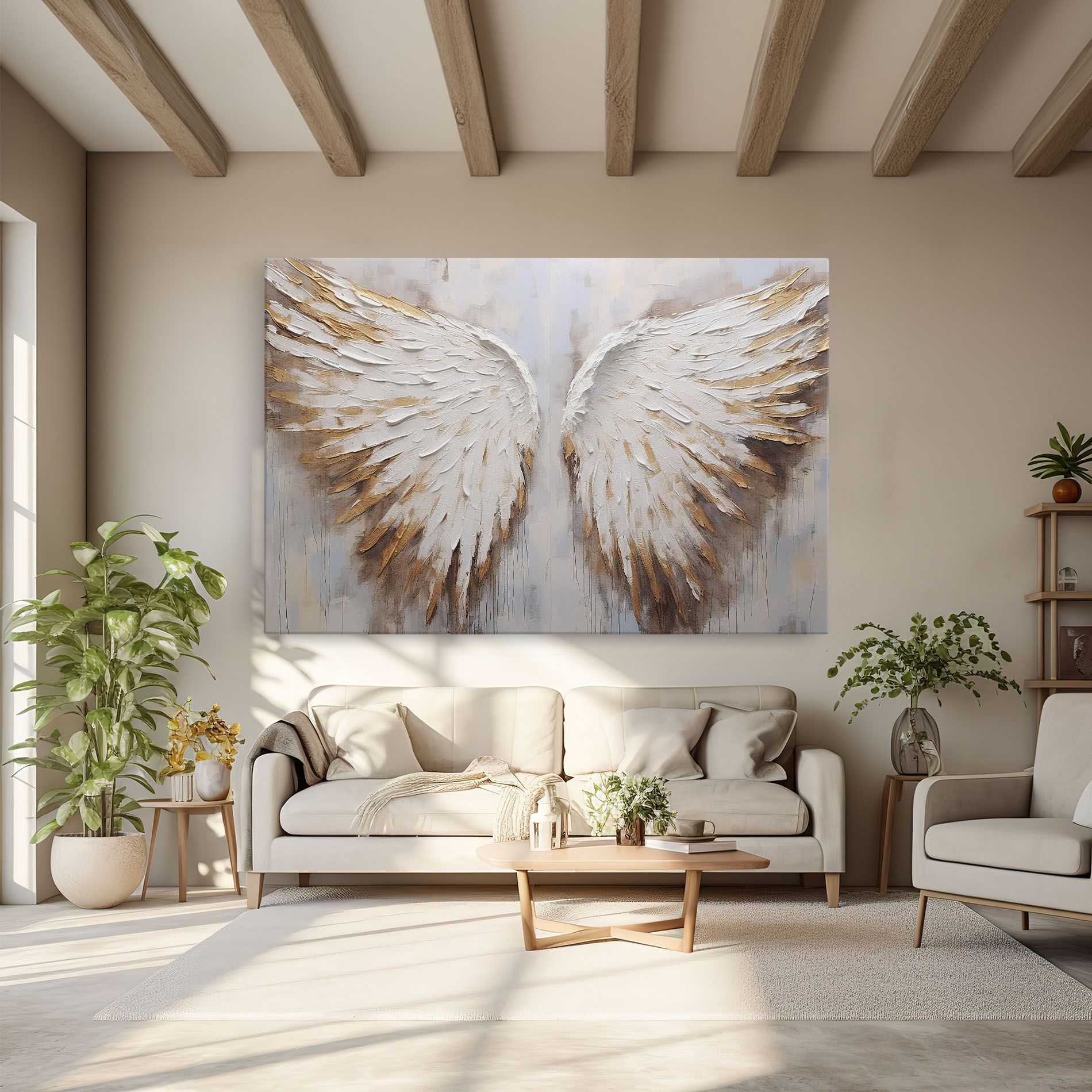 White Angel Wings mockup 6