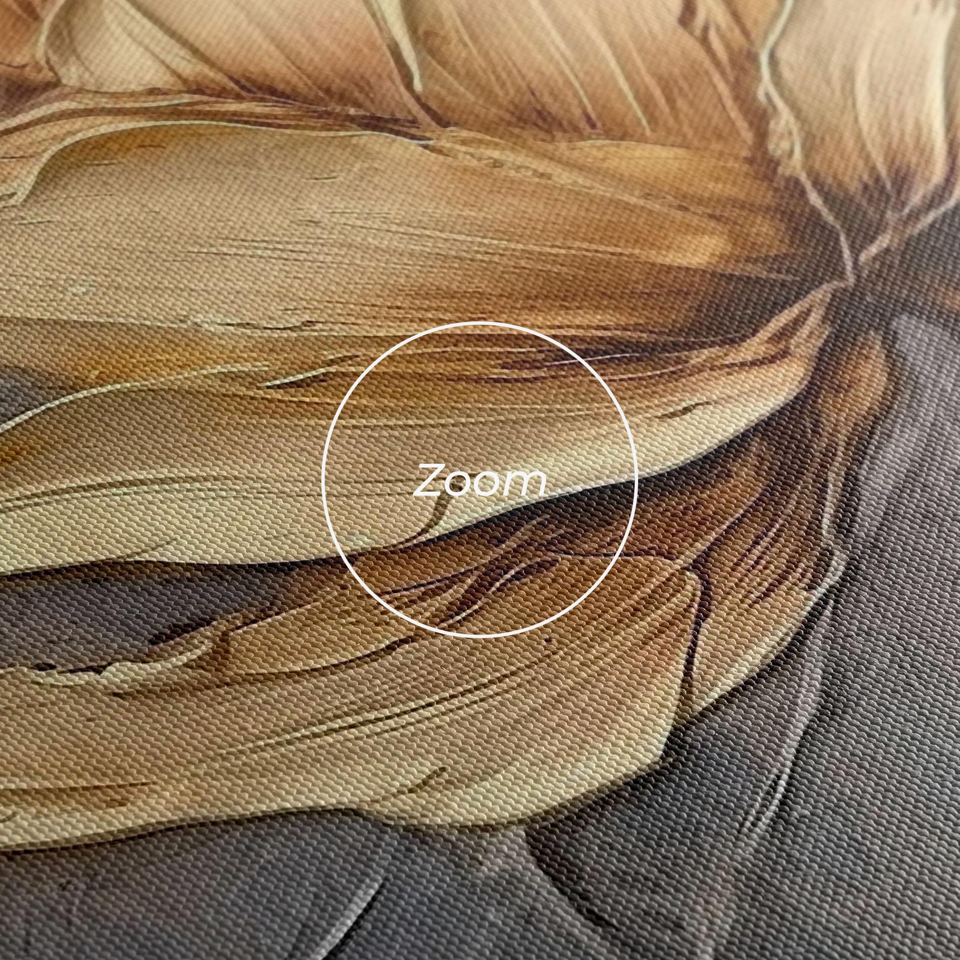 Vászonkép Cream Rose On Blue mockup 3