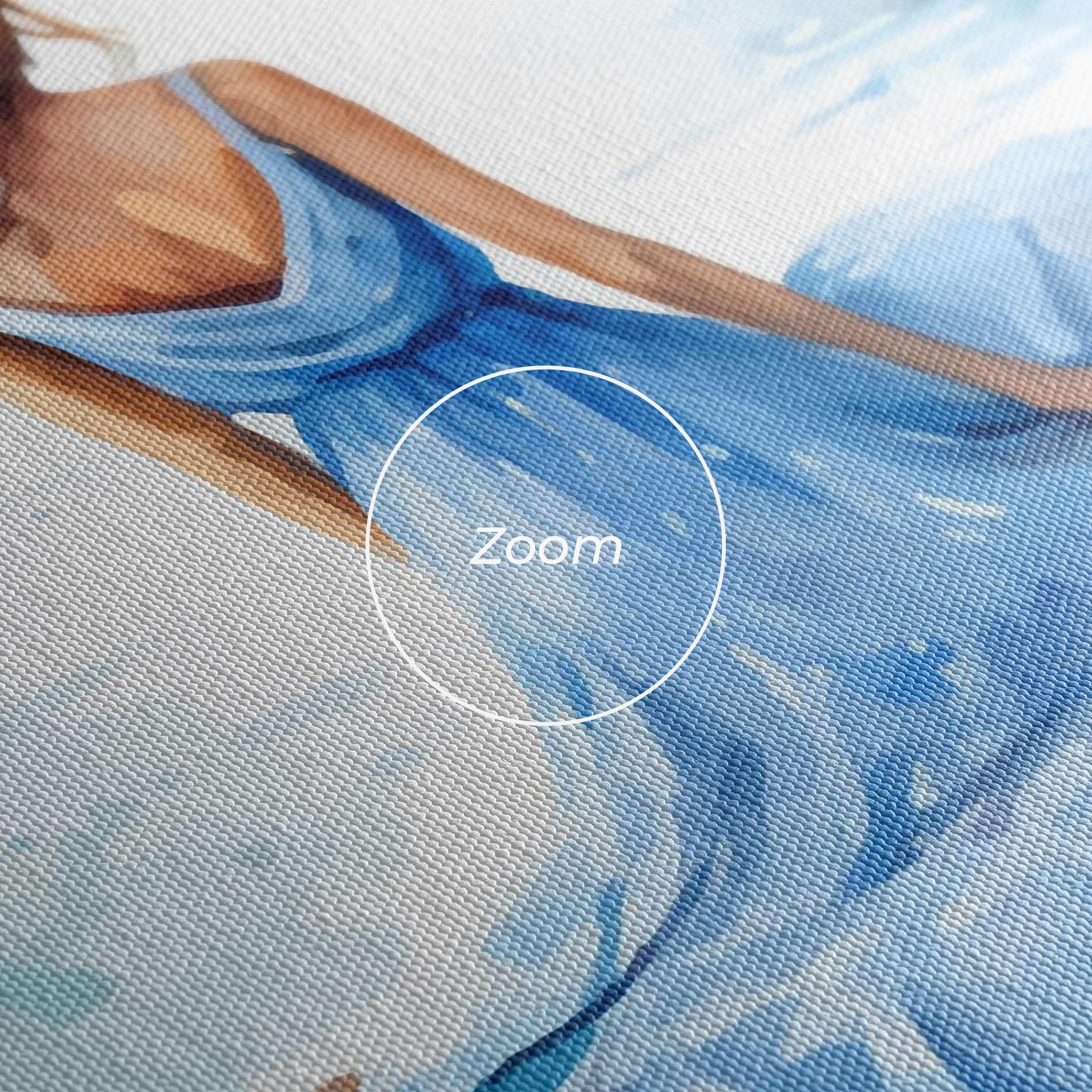 Vászonkép Lake Blue Woman mockup 3