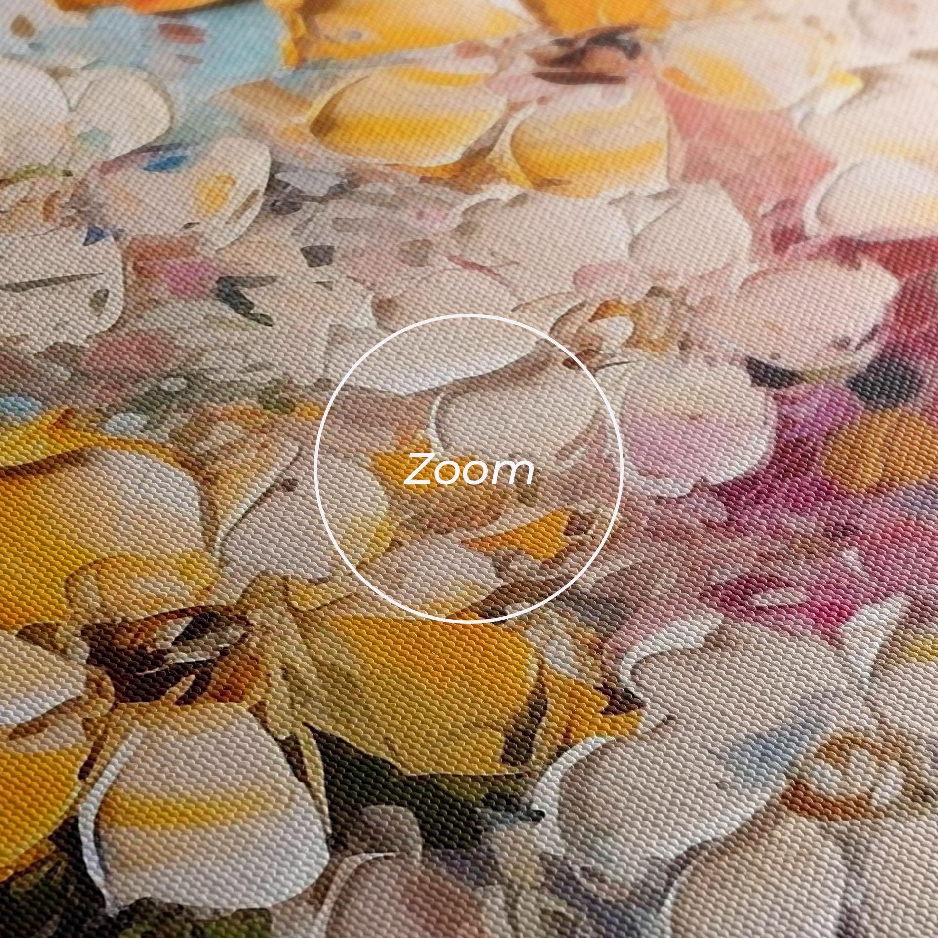 Vászonkép Pretty Flowers On Blue mockup 3