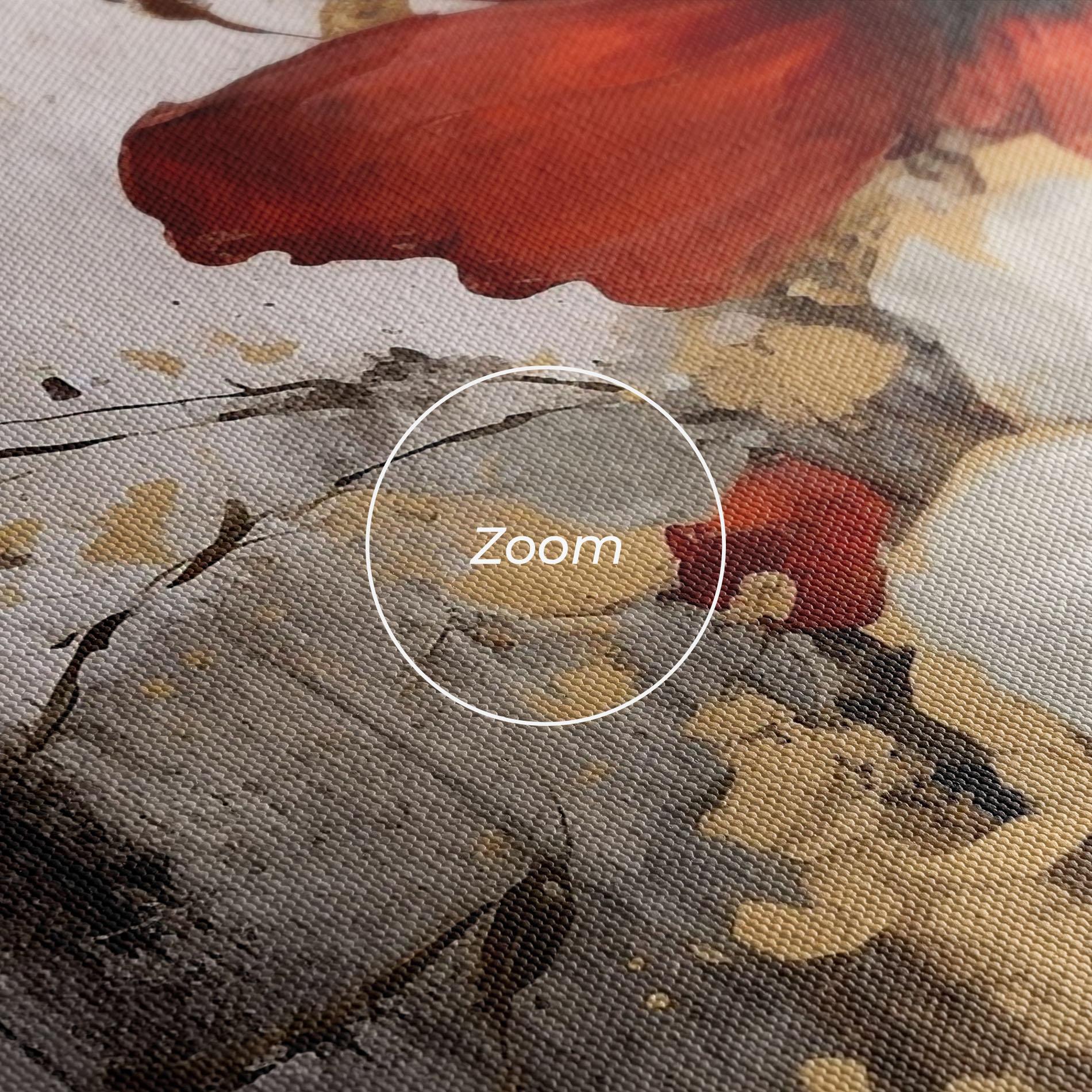 Vászonkép Red Poppy Painting mockup 3