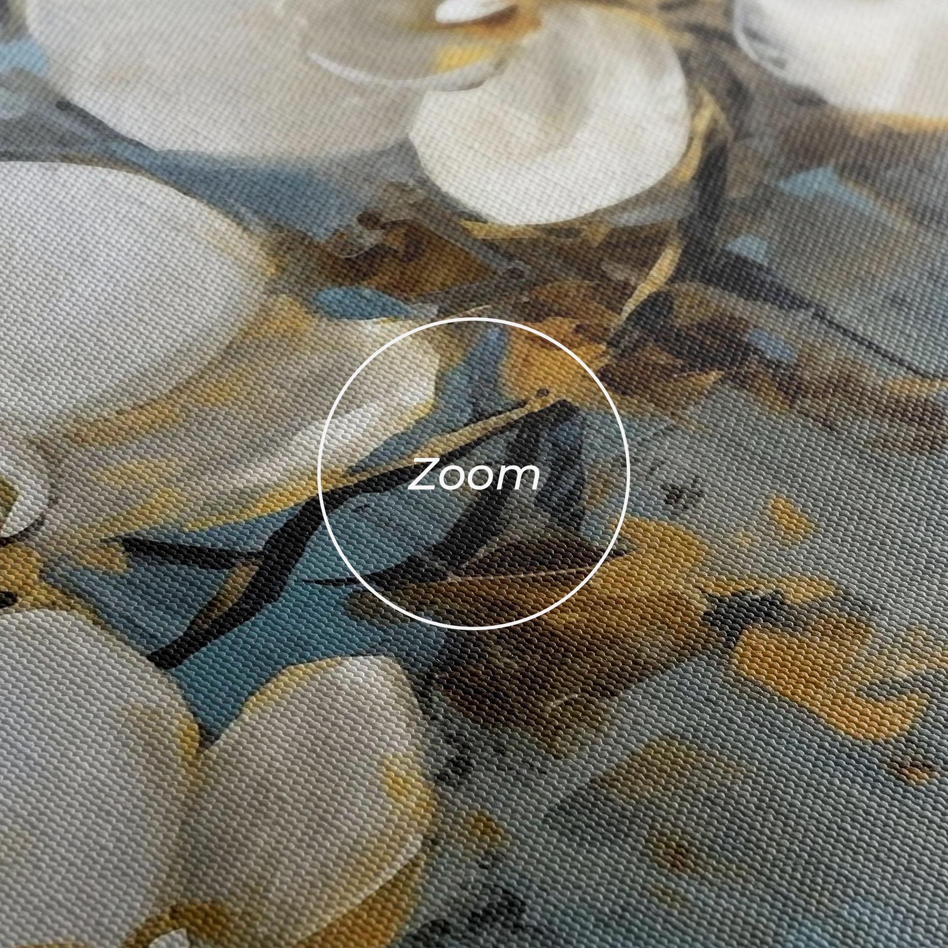 Vászonkép White Orchids Painting mockup 3