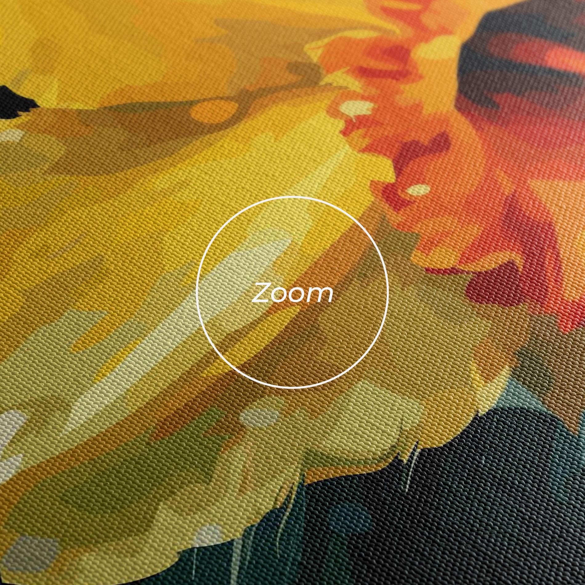 Vászonkép Yellow Flower Art mockup 3