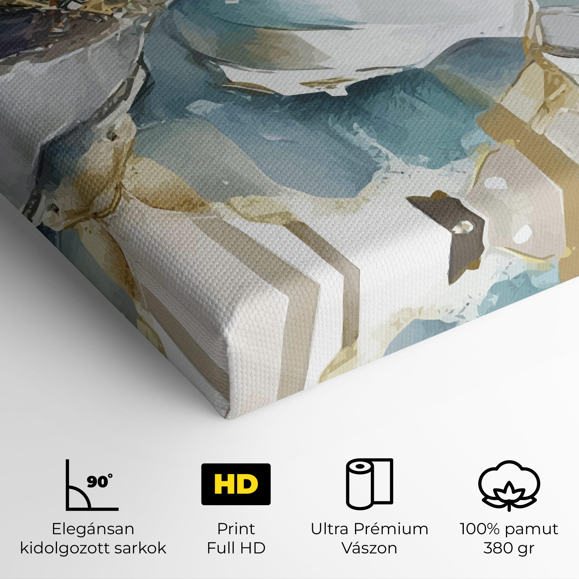 Vászonkép Flower Mix Art mockup 4