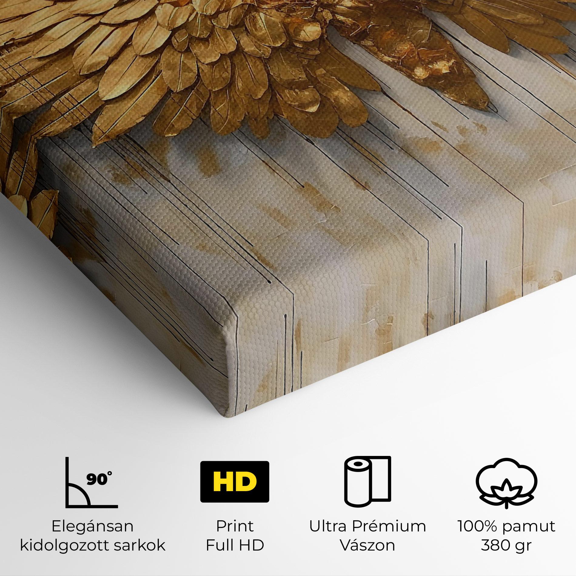 Vászonkép Golden Wings Art mockup 4