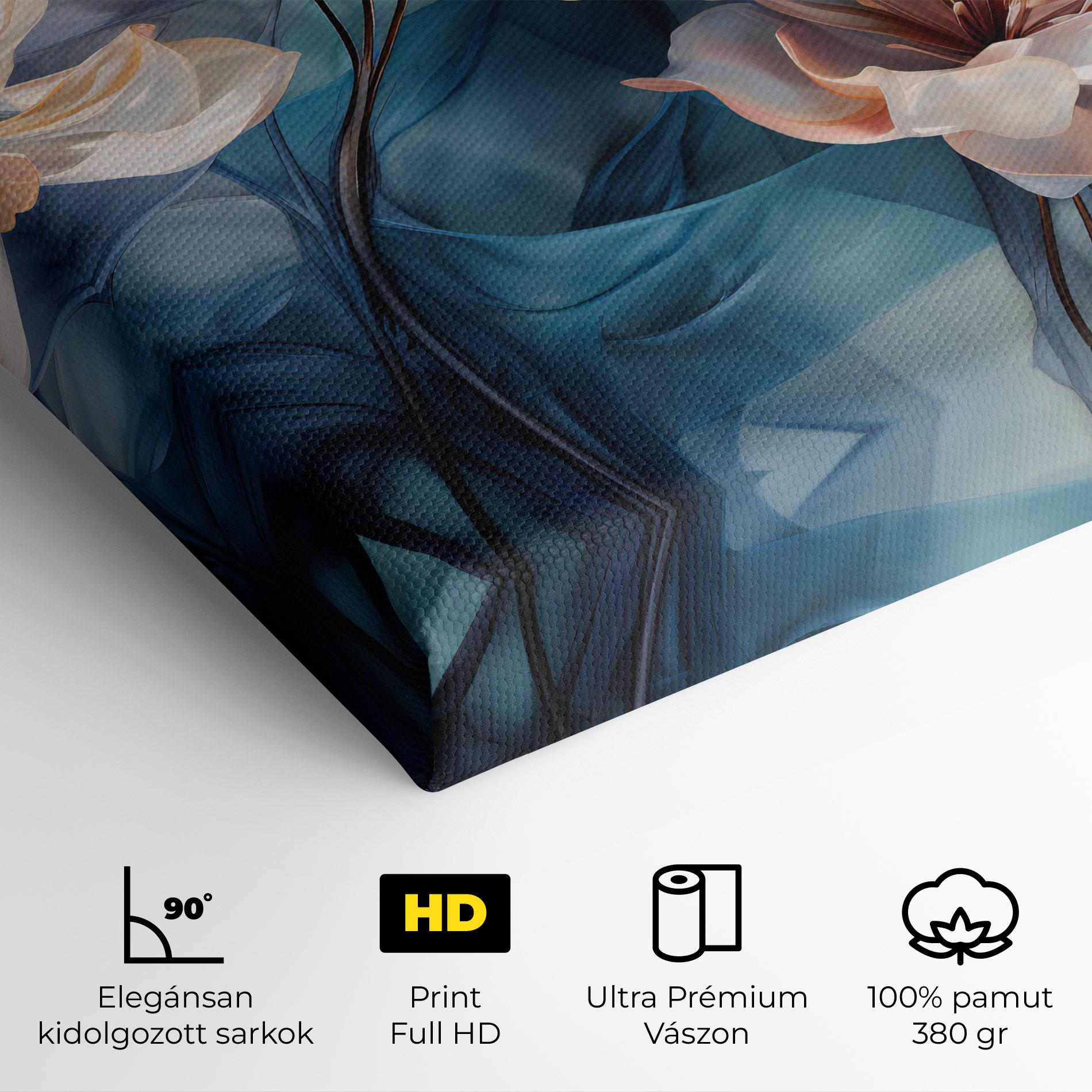 Vászonkép Pink Flowers Floating mockup 4