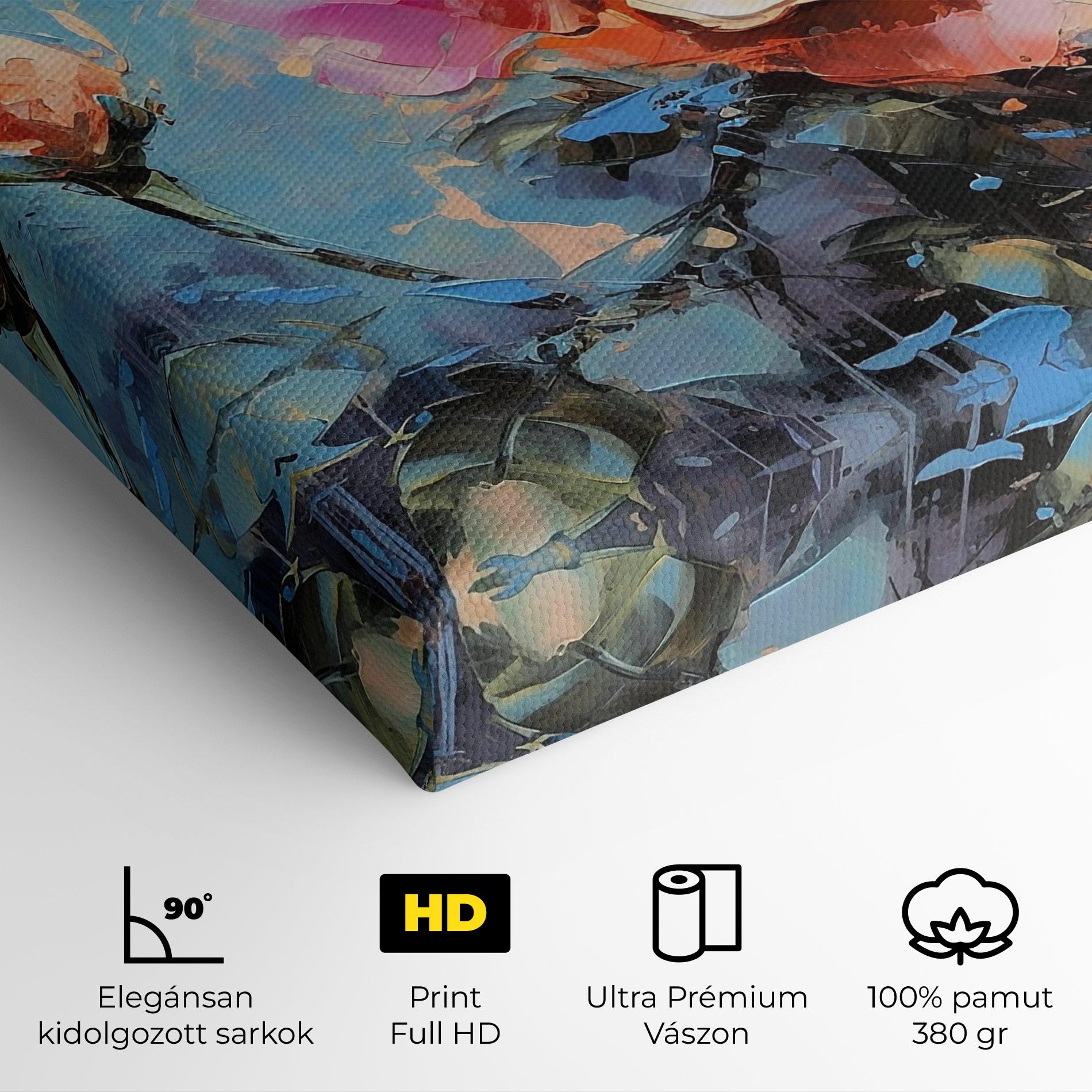 Vászonkép Pretty Pink Rose Art mockup 4