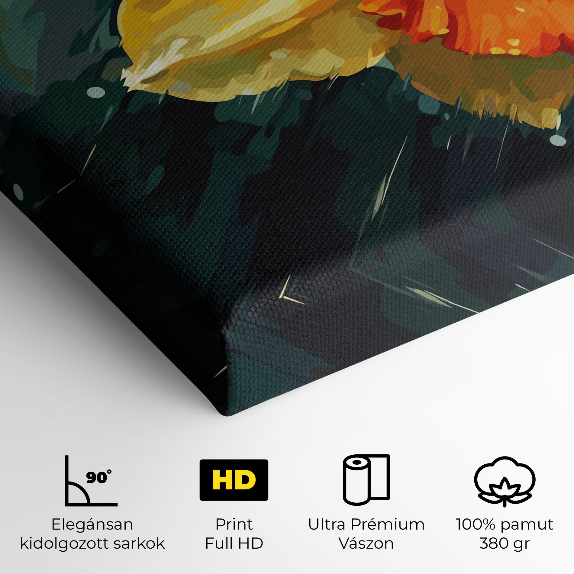 Vászonkép Yellow Flower Art mockup 4
