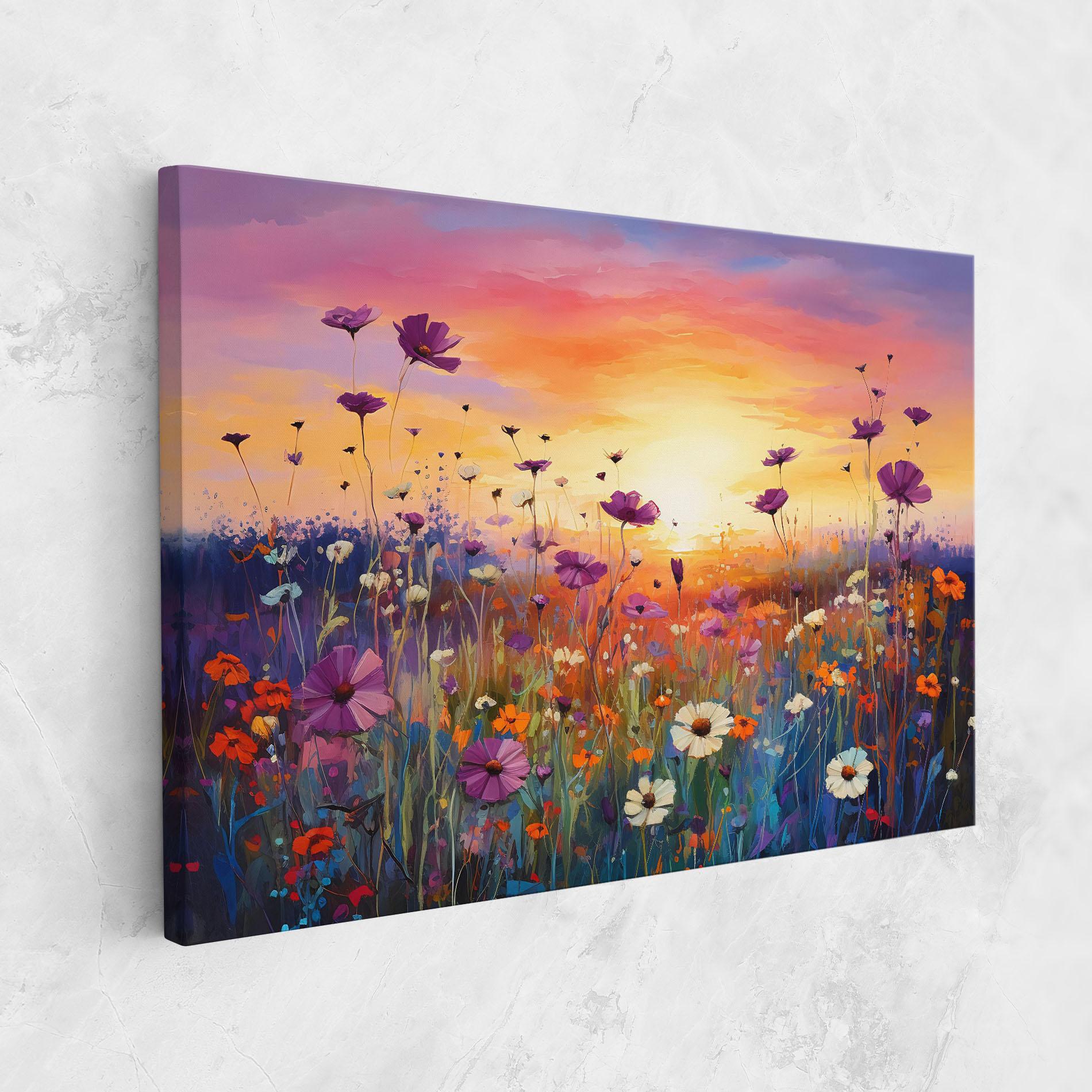 Vászonkép Dreamy Field Flowers mockup 1