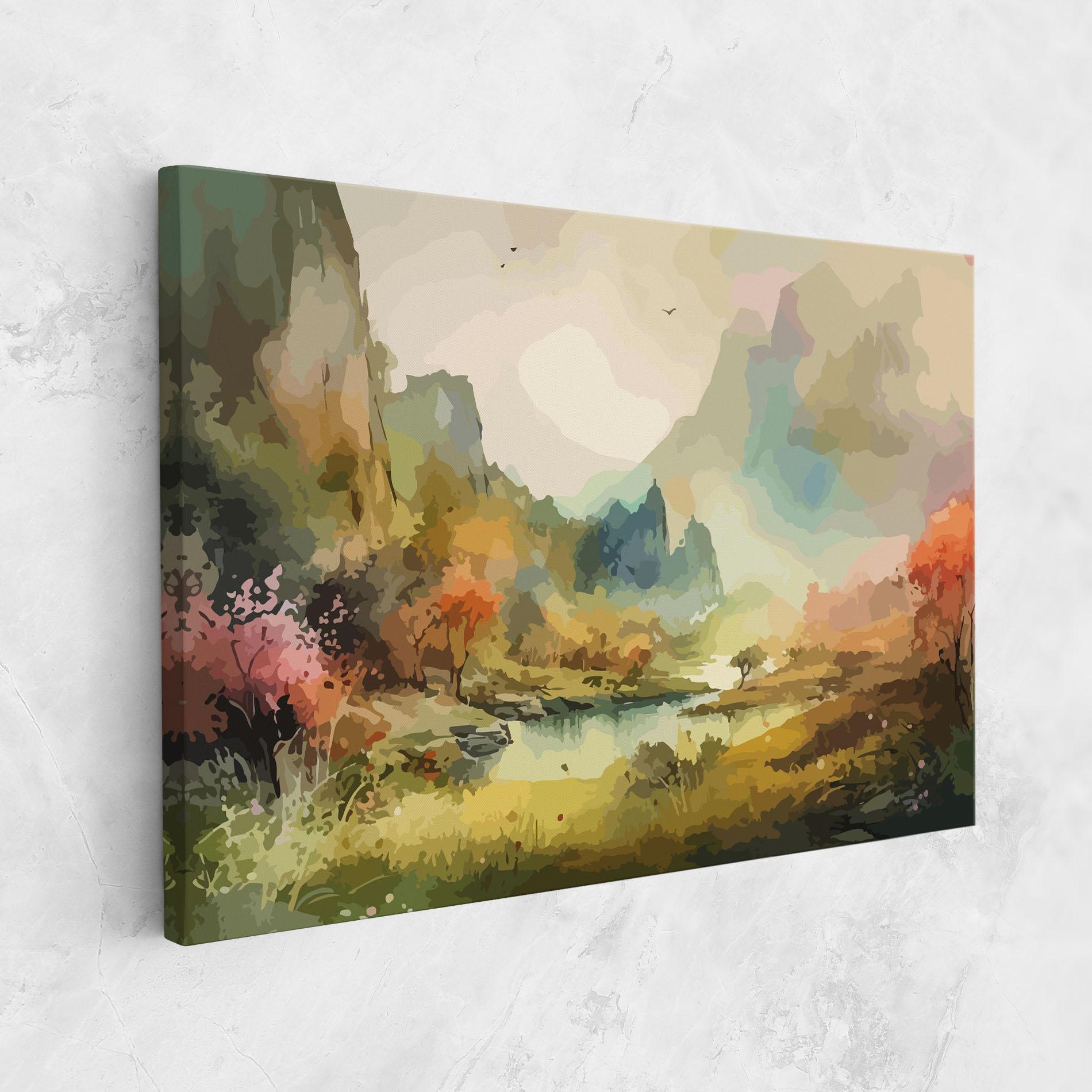 Vászonkép Nature Painting mockup 1